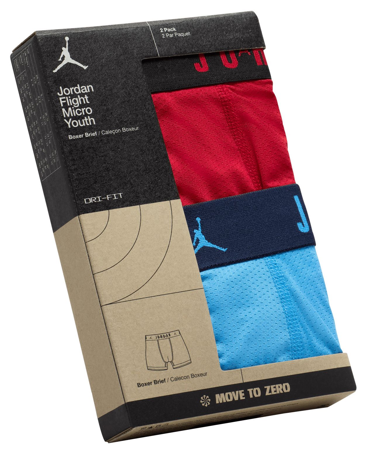 Jordan Boys' Flight Poly Mesh Jersey Boxer Briefs - 2 Pack product image