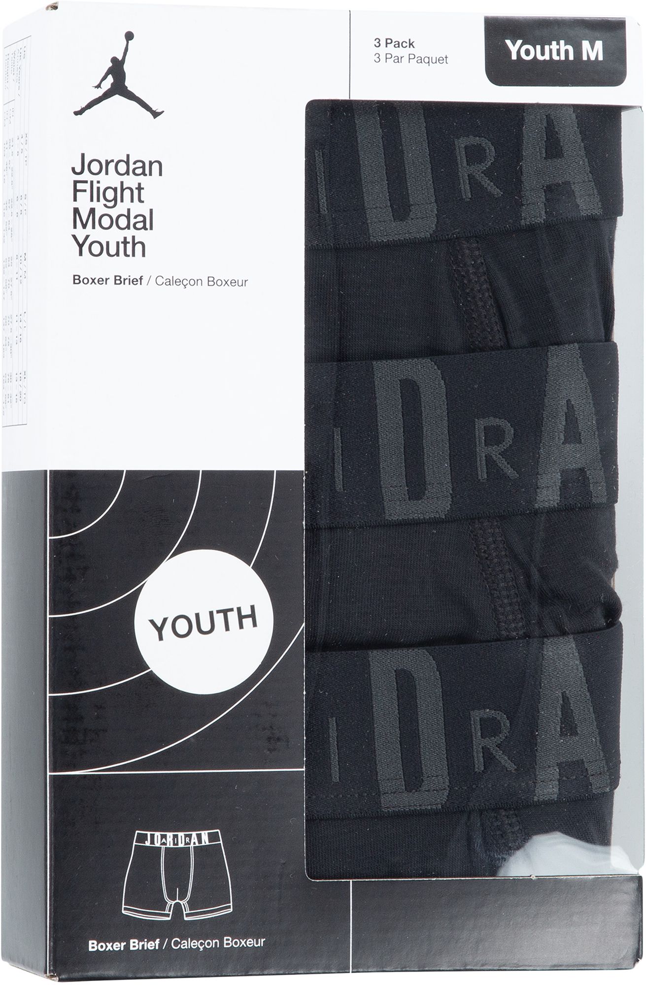 Jordan Boys' Flight Modal Boxer Briefs - 3 Pack