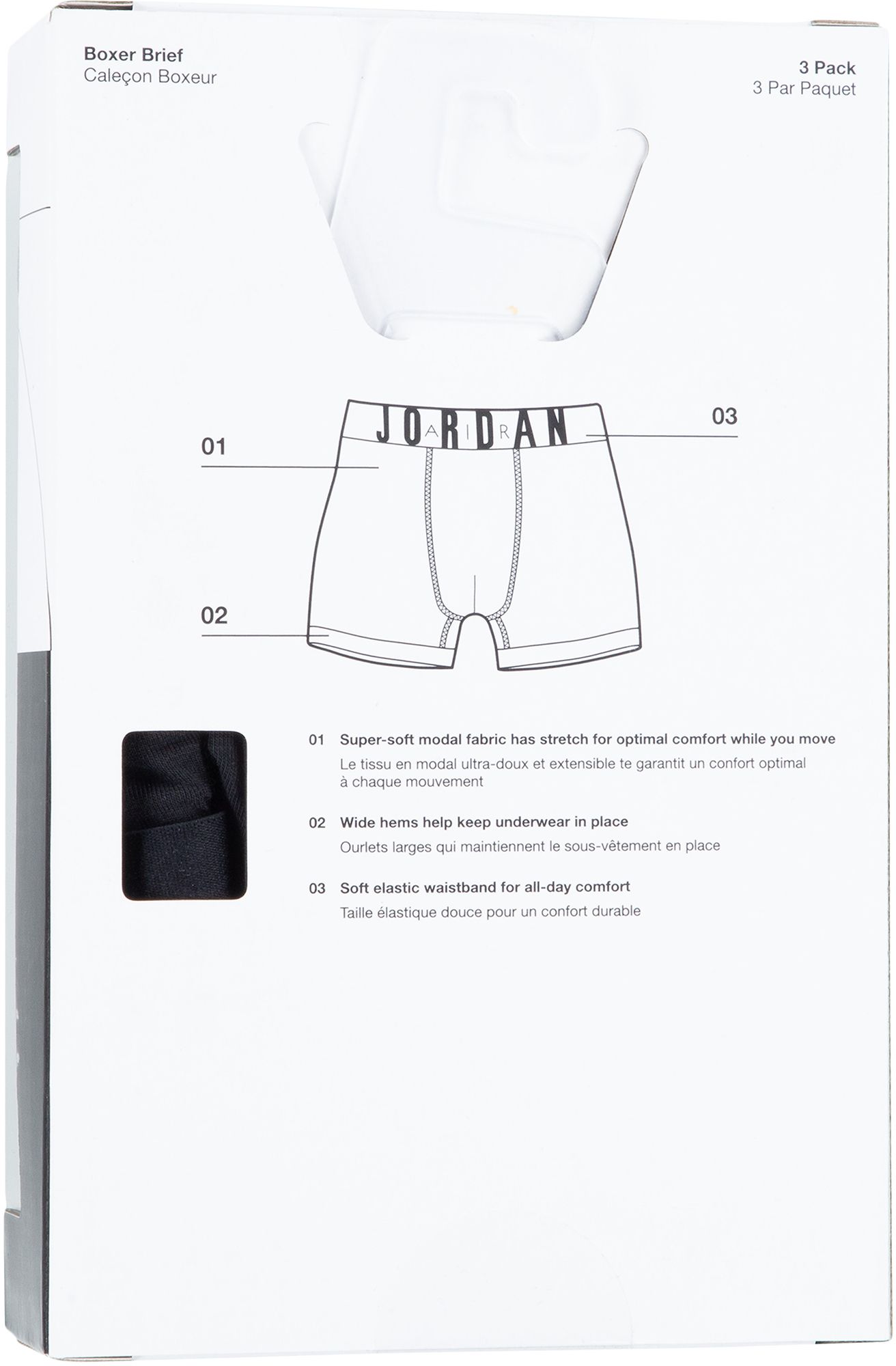 Jordan Boys' Flight Modal Boxer Briefs - 3 Pack