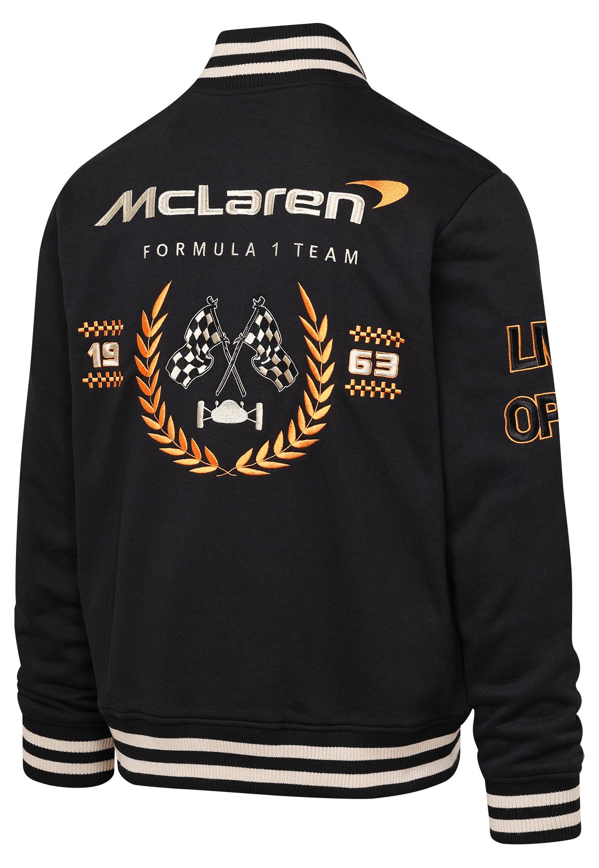 Mitchell & Ness Men's F1 McLaren Black Varsity Jacket product image