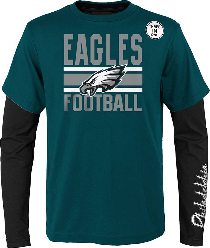 NFL Team Apparel Boys' Philadelphia Eagles Fan Fave 3-In-1 T-Shirt