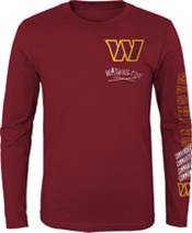NFL Team Apparel Little Kids' Washington Commanders Drip Red Long Sleeve T-Shirt product image