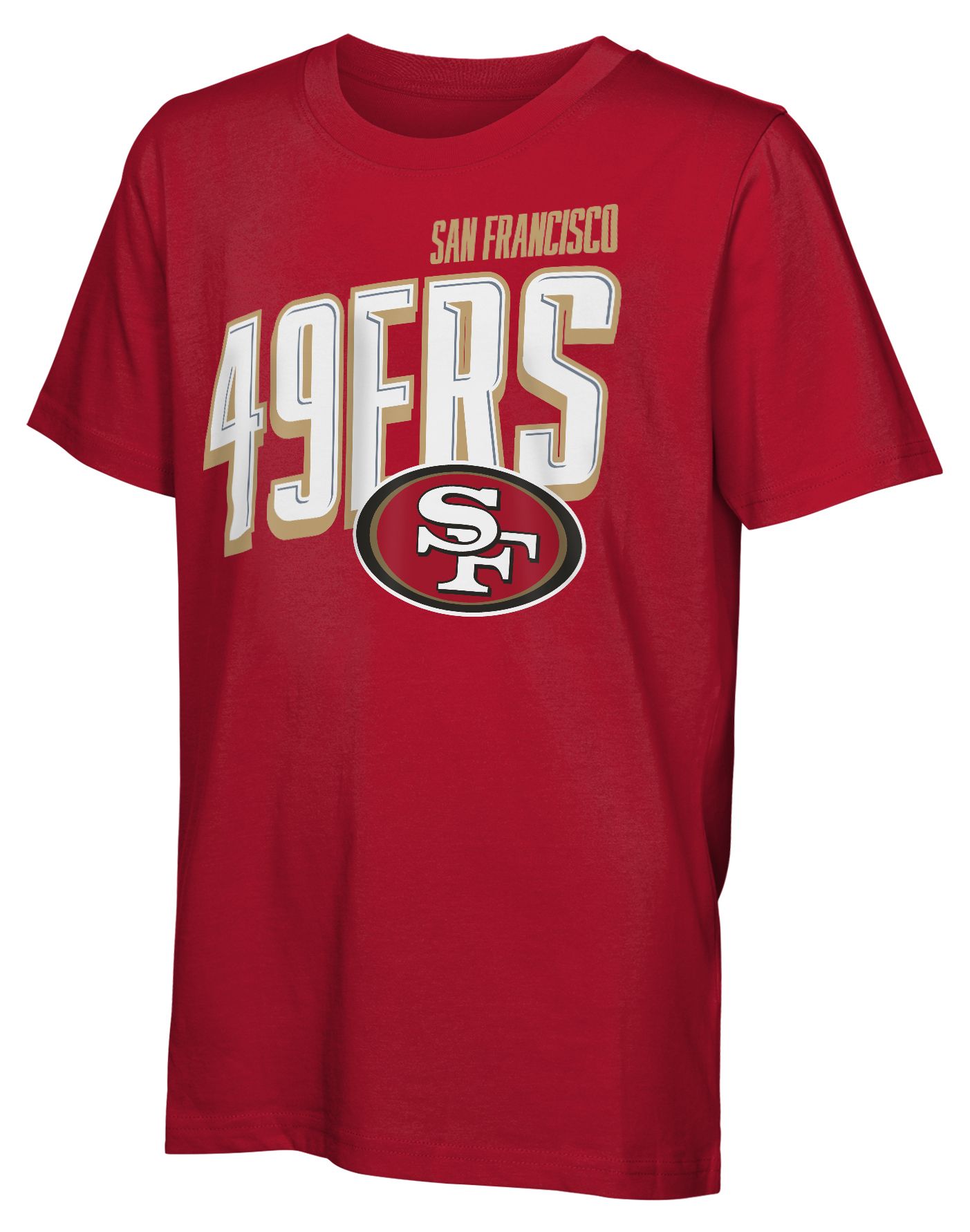 NFL Team Apparel Boys' San Francisco 49ers Red '3 In 1' Long Sleeve T-Shirt product image