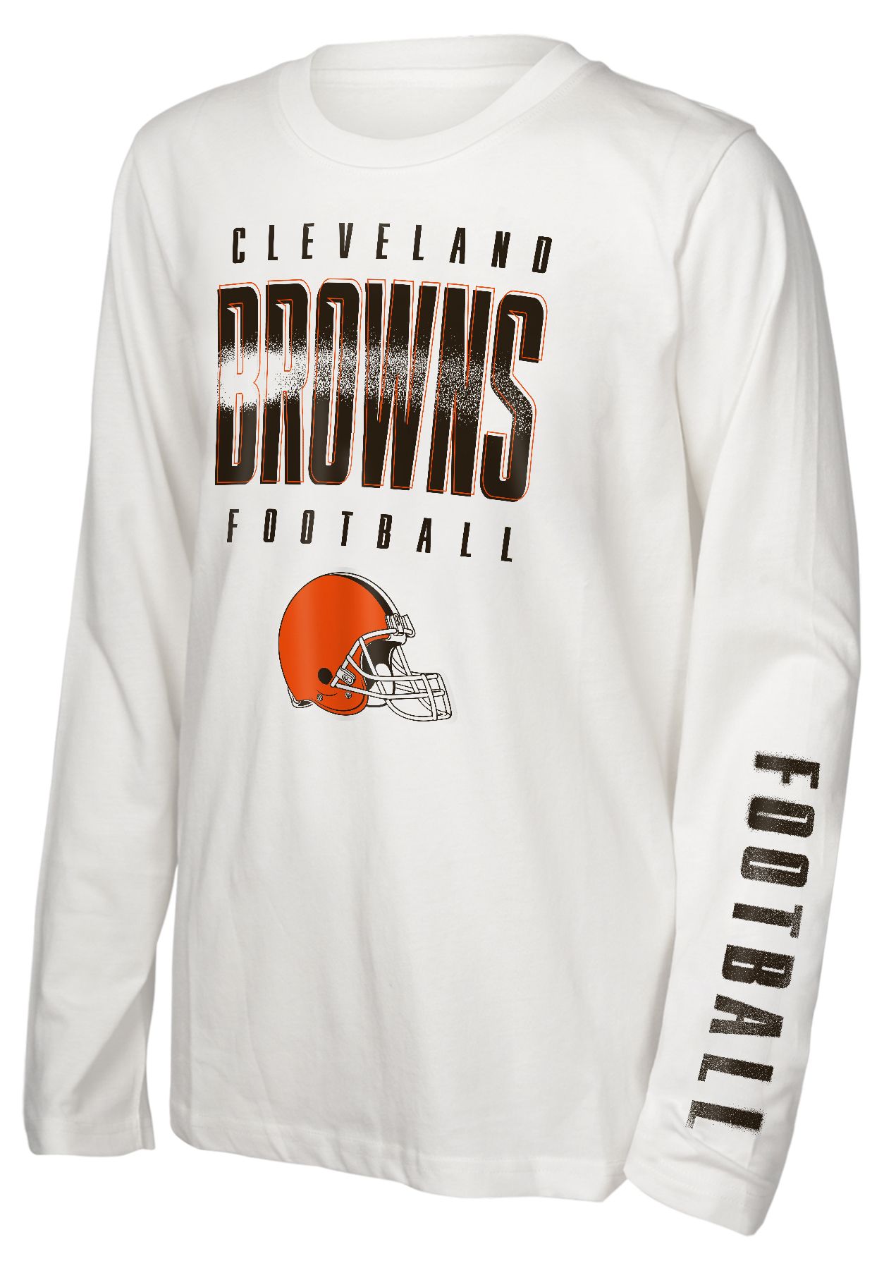 NFL Team Apparel Boys' Cleveland Browns Brown '3 In 1' Long Sleeve T-Shirt product image