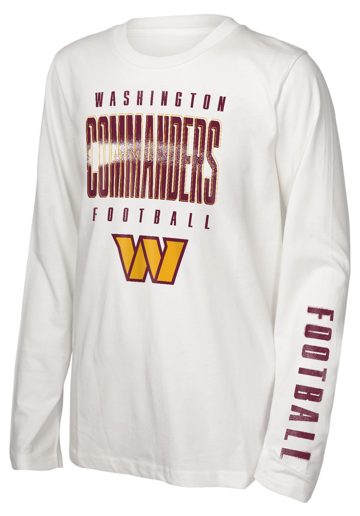 NFL Team Apparel Boys' Washington Commanders Maroon '3 In 1' Long Sleeve T-Shirt product image