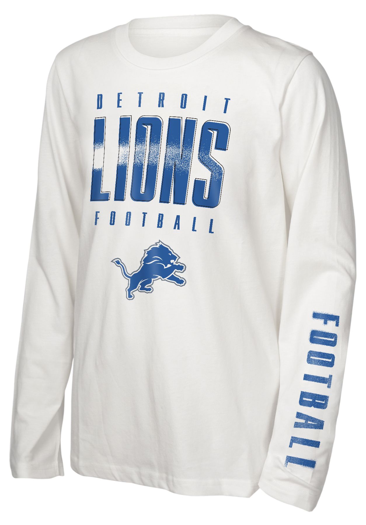 NFL Team Apparel Boys' Detroit Lions Blue '3 In 1' Long Sleeve T-Shirt product image