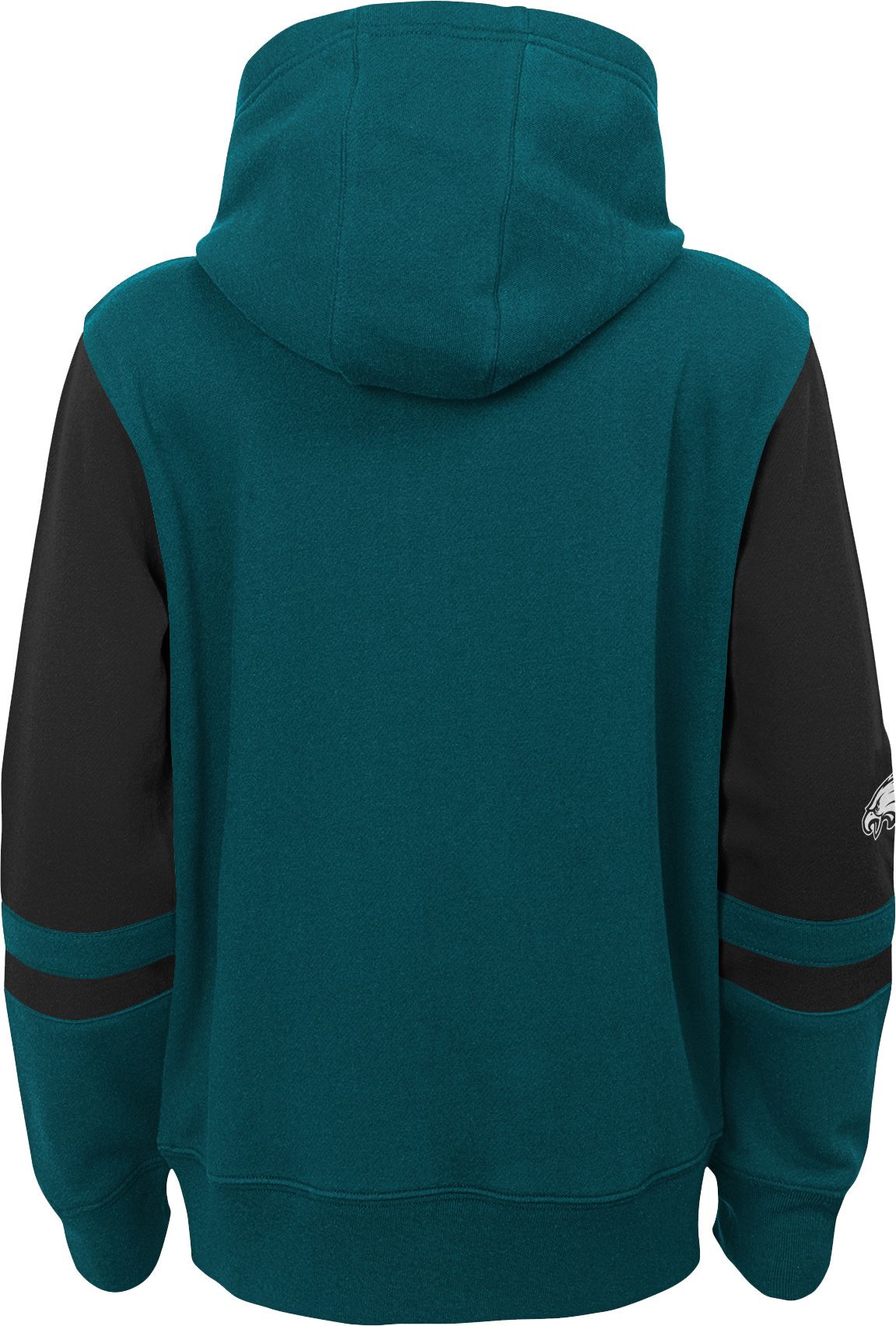 NFL Team Apparel Youth Philadelphia Eagles Color Block Full-Zip Hoodie product image