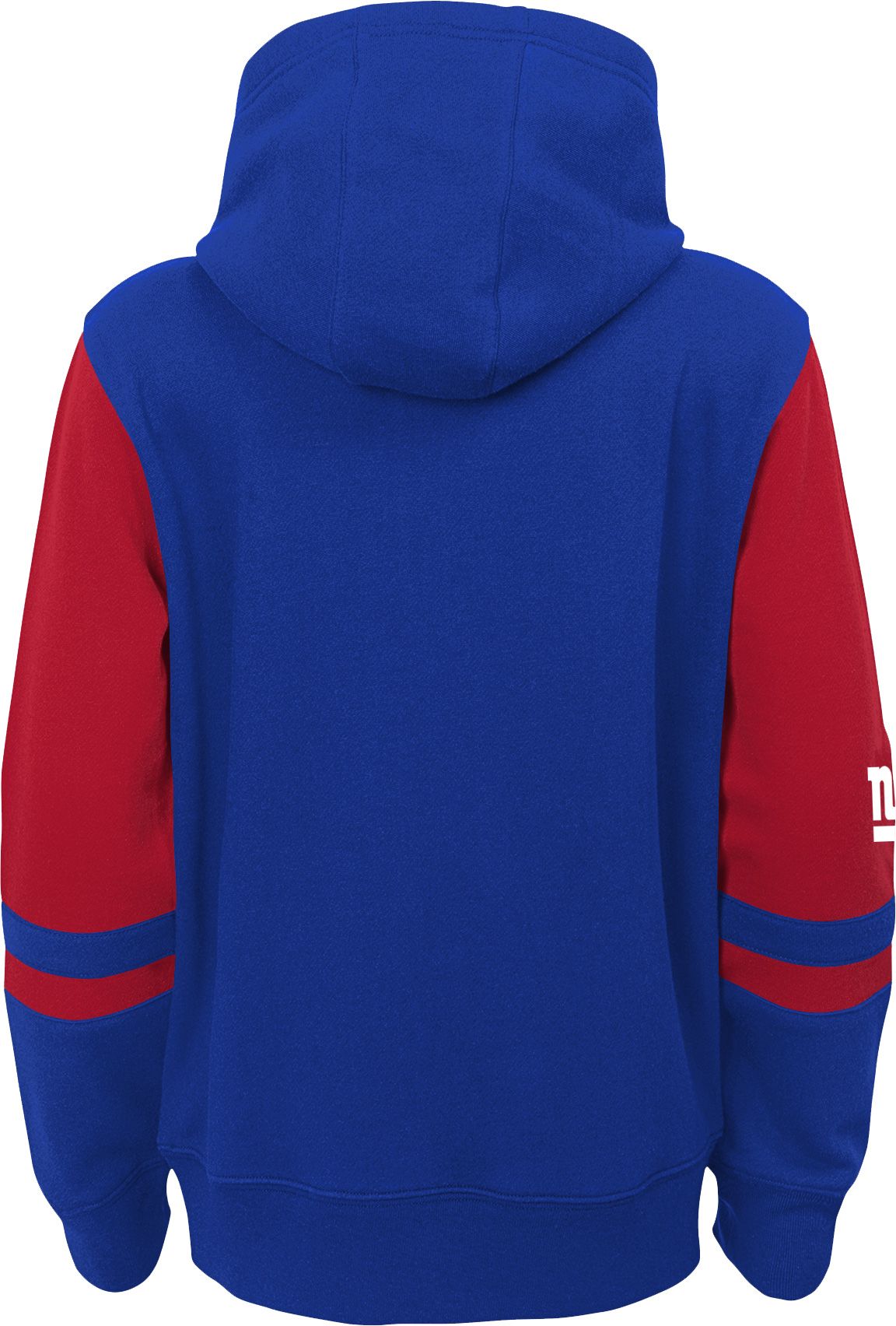 NFL Team Apparel Youth New York Giants Color Block Full-Zip Hoodie product image