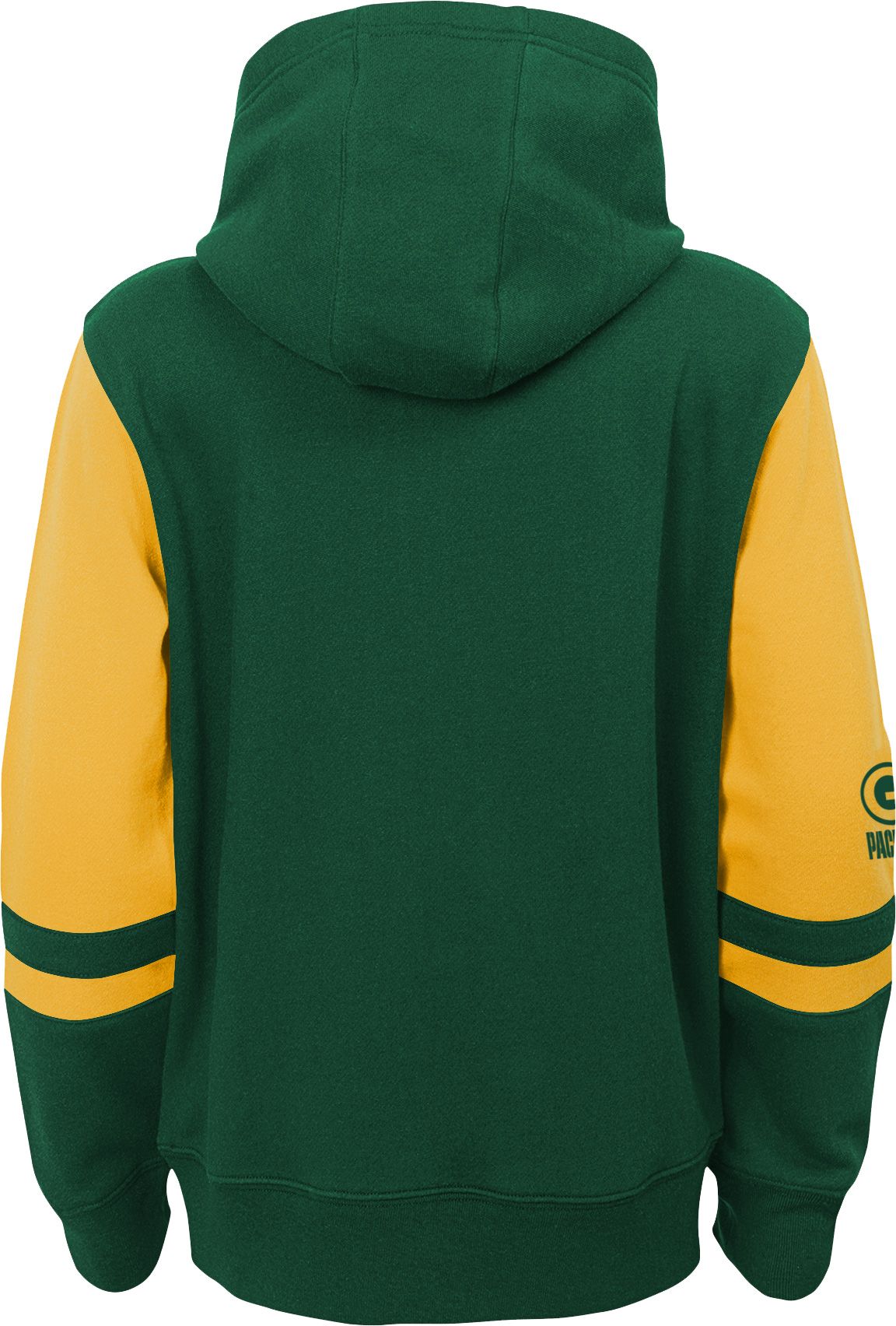 NFL Team Apparel Youth Green Bay Packers Color Block Full-Zip Hoodie product image