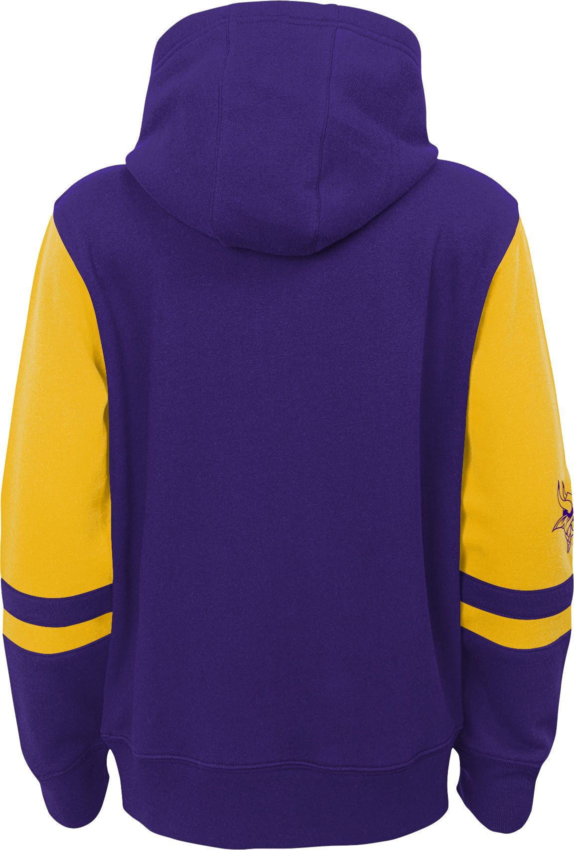 NFL Team Apparel Youth Minnesota Vikings Color Block Full-Zip Hoodie product image