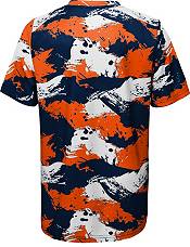 NFL Team Apparel Youth Denver Broncos Cross Pattern Navy T-Shirt product image