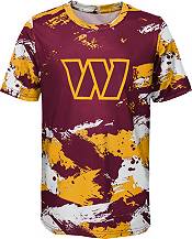 NFL Team Apparel Youth Washington Commanders Cross Pattern Team Color T-Shirt product image