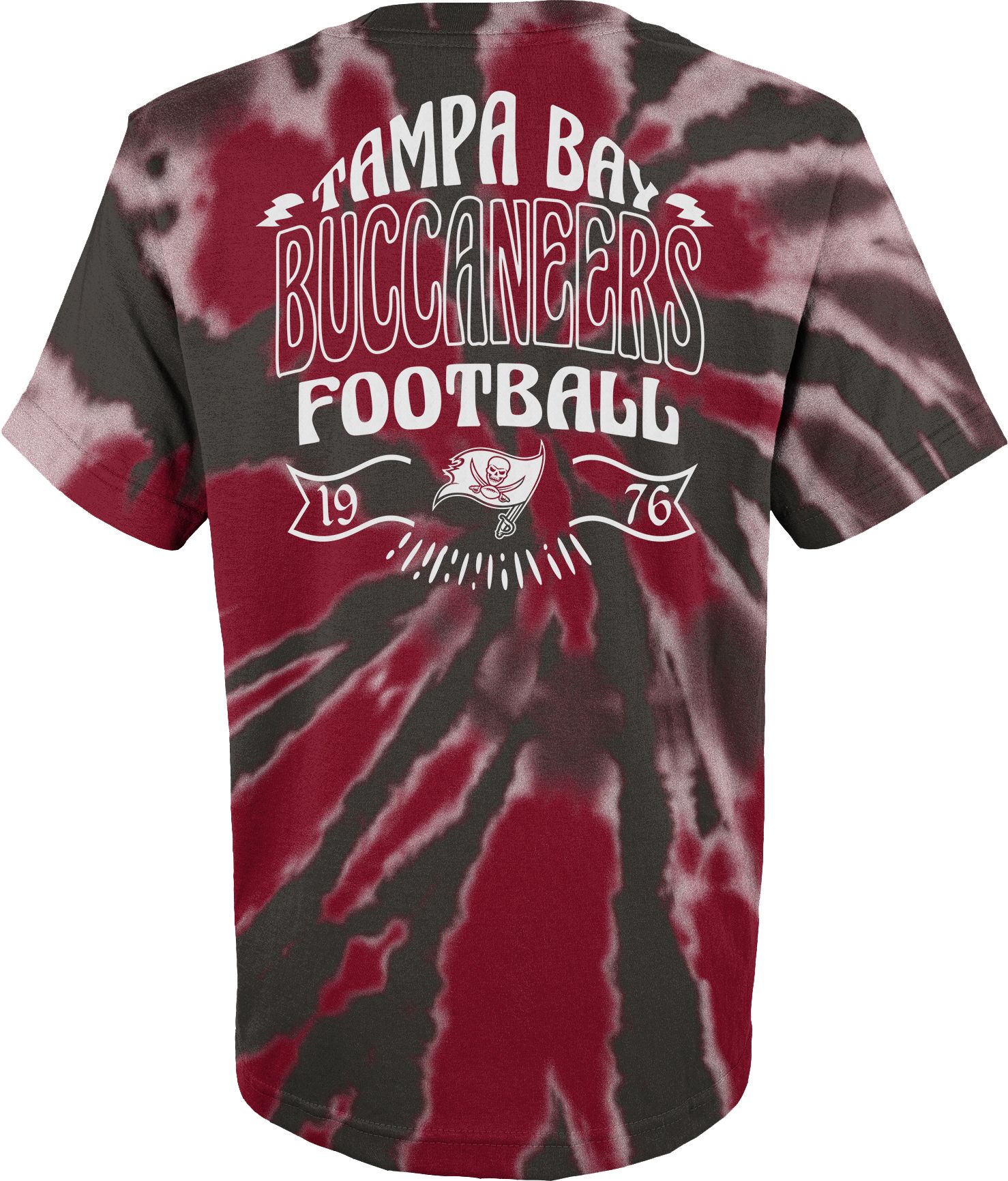 NFL Team Apparel Youth Tampa Bay Buccaneers Pennant Tie Dye T-Shirt product image