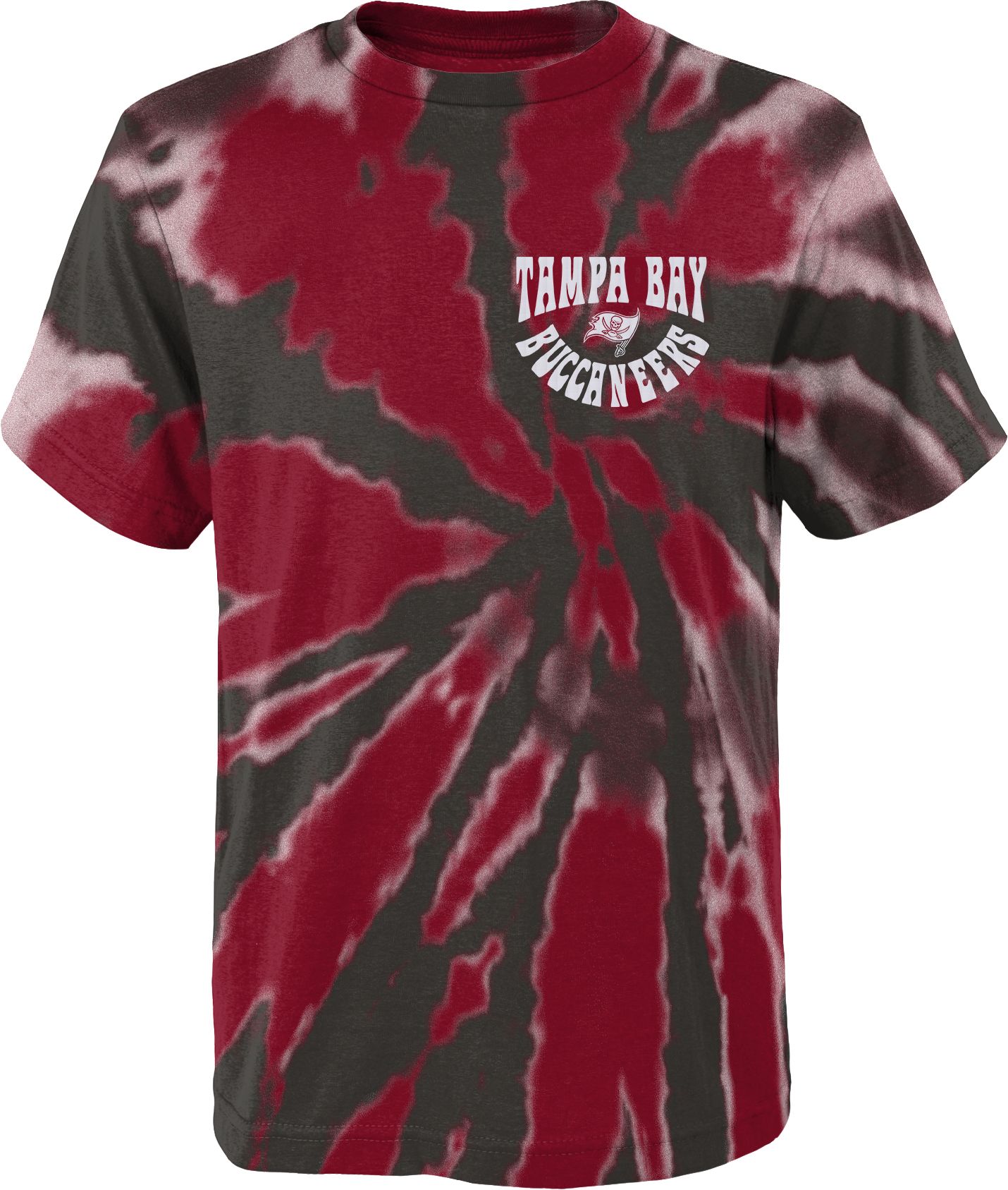 NFL Team Apparel Youth Tampa Bay Buccaneers Pennant Tie Dye T-Shirt product image