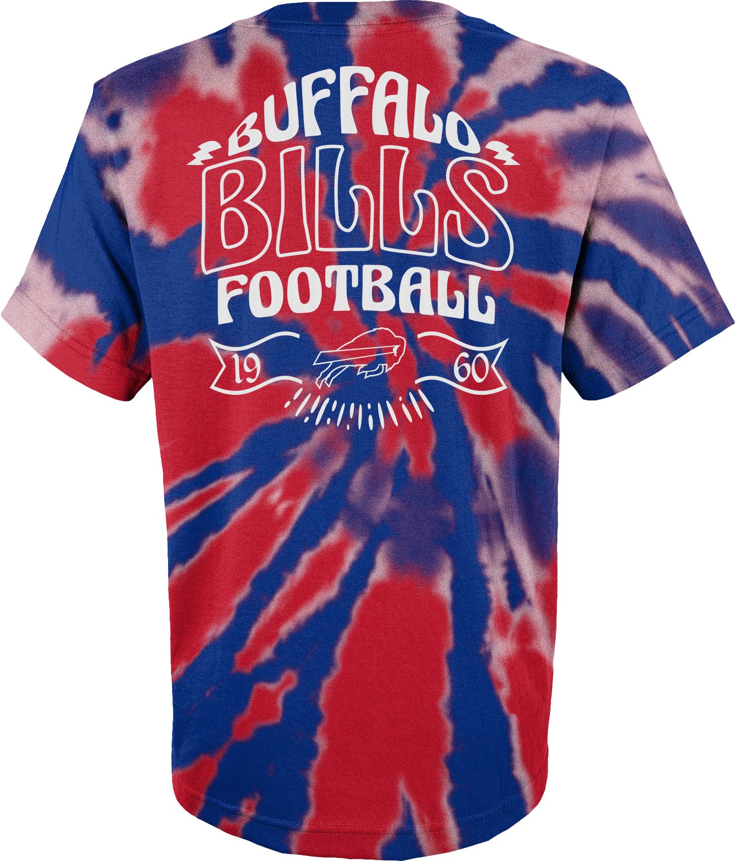 NFL Team Apparel Youth Buffalo Bills Pennant Tie Dye T-Shirt product image