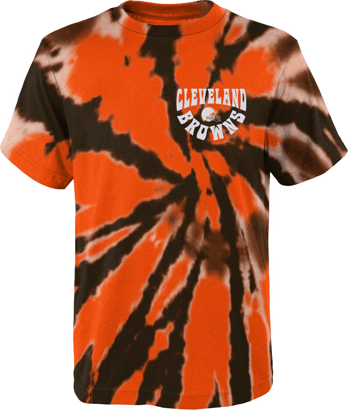 NFL Team Apparel Youth Cleveland Browns Pennant Tie Dye T-Shirt product image