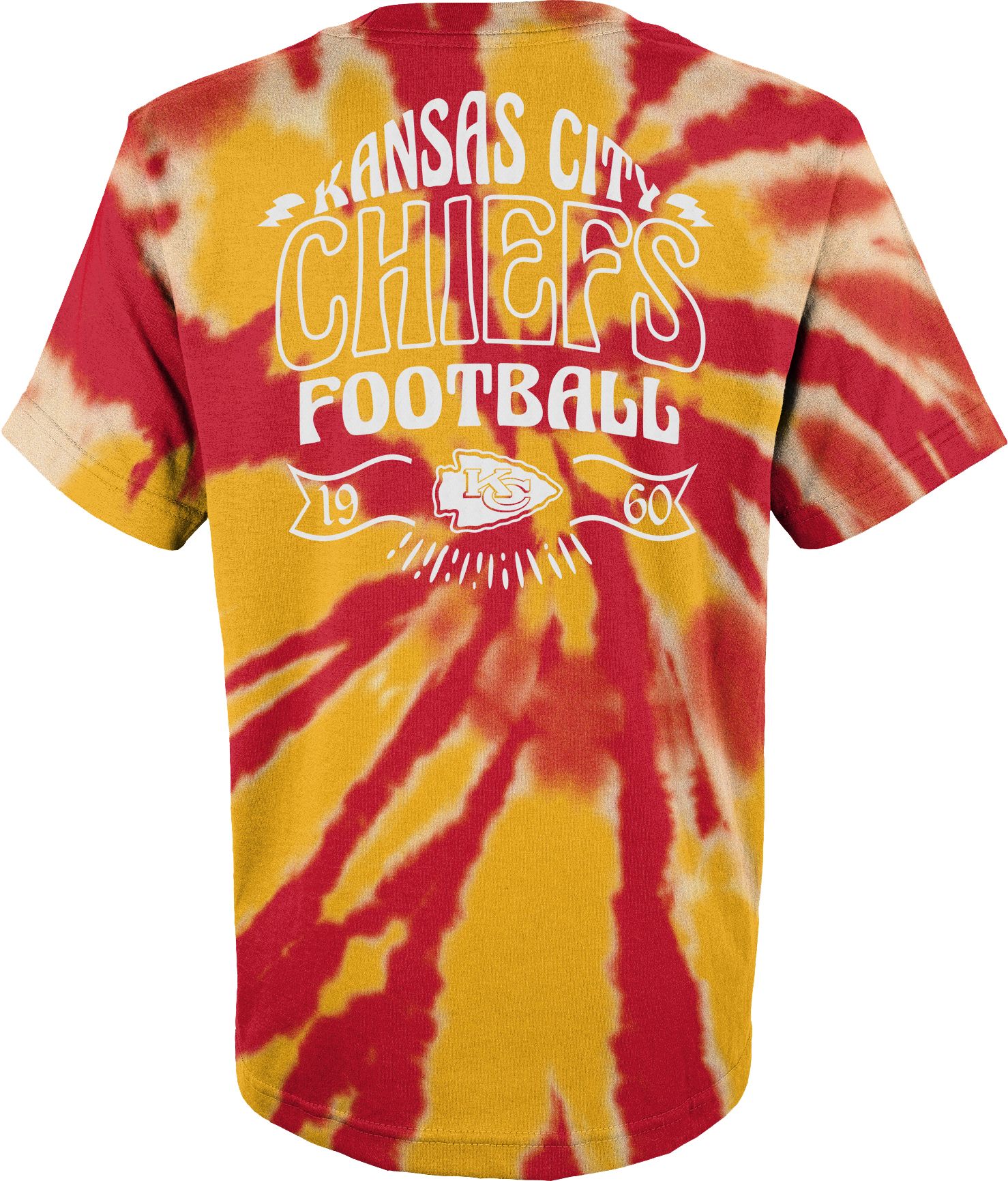 NFL Team Apparel Youth Kansas City Chiefs Pennant Tie Dye T-Shirt product image
