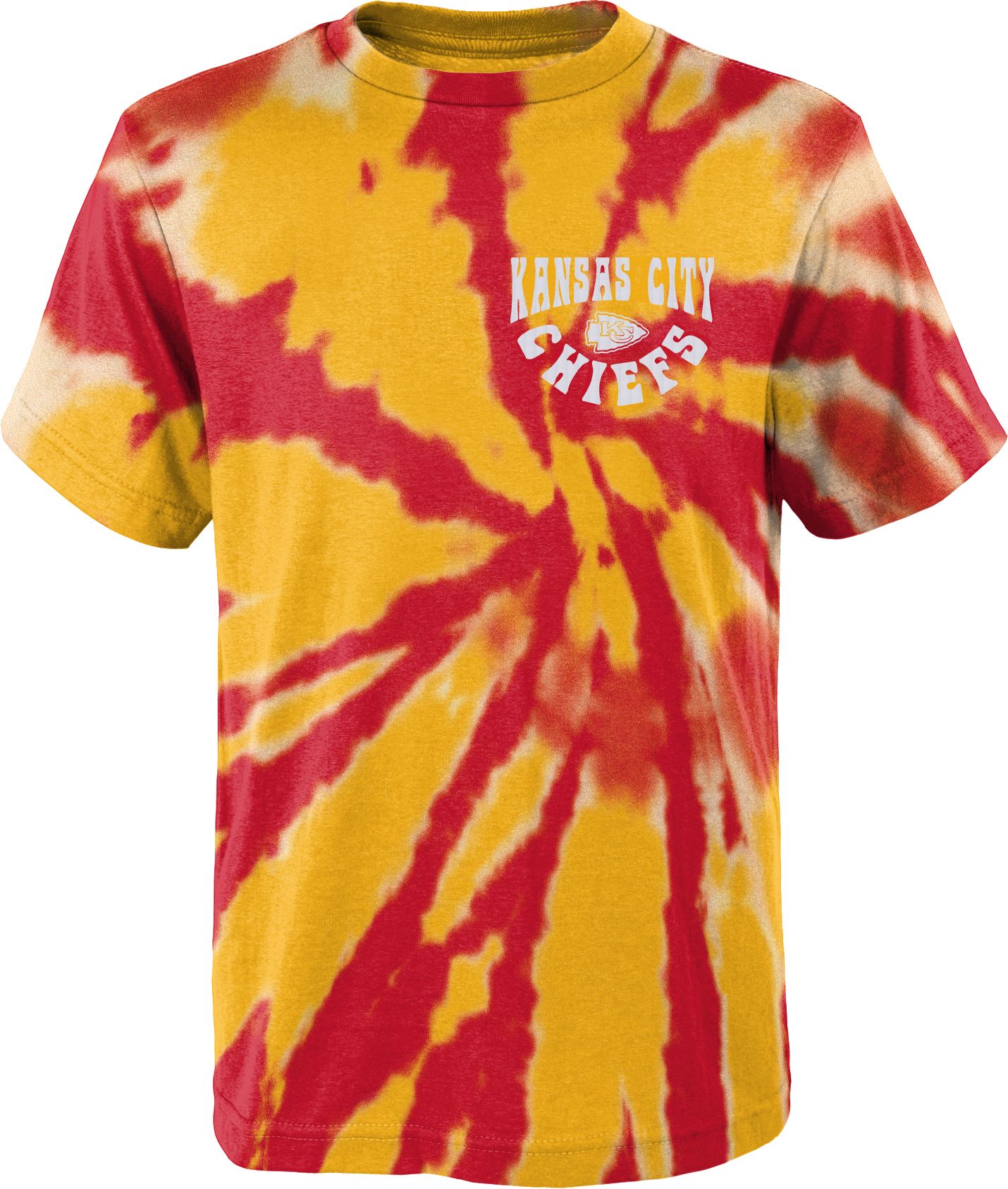 NFL Team Apparel Youth Kansas City Chiefs Pennant Tie Dye T-Shirt product image