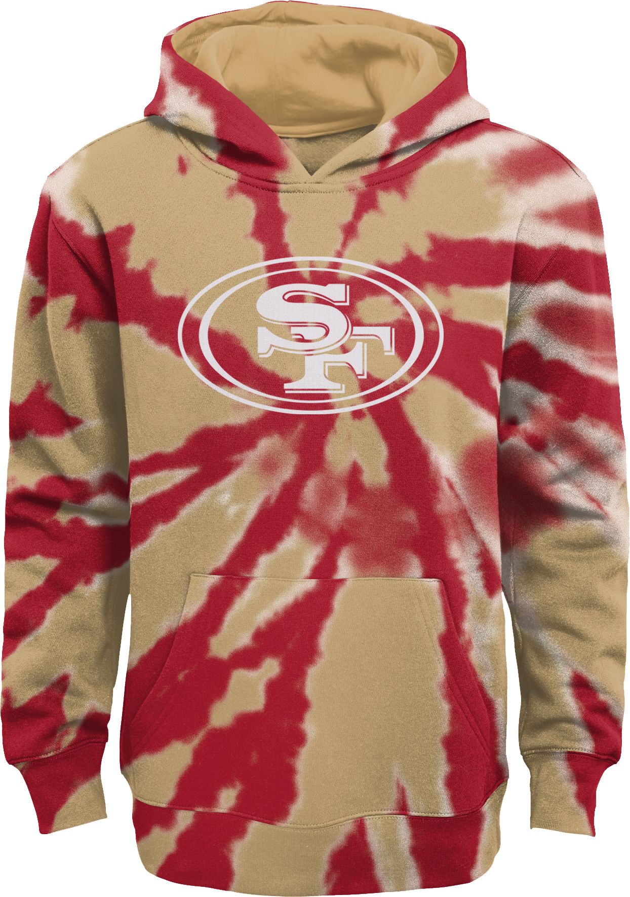 NFL Team Apparel Youth San Francisco 49ers Statement Tie Dye Hoodie product image