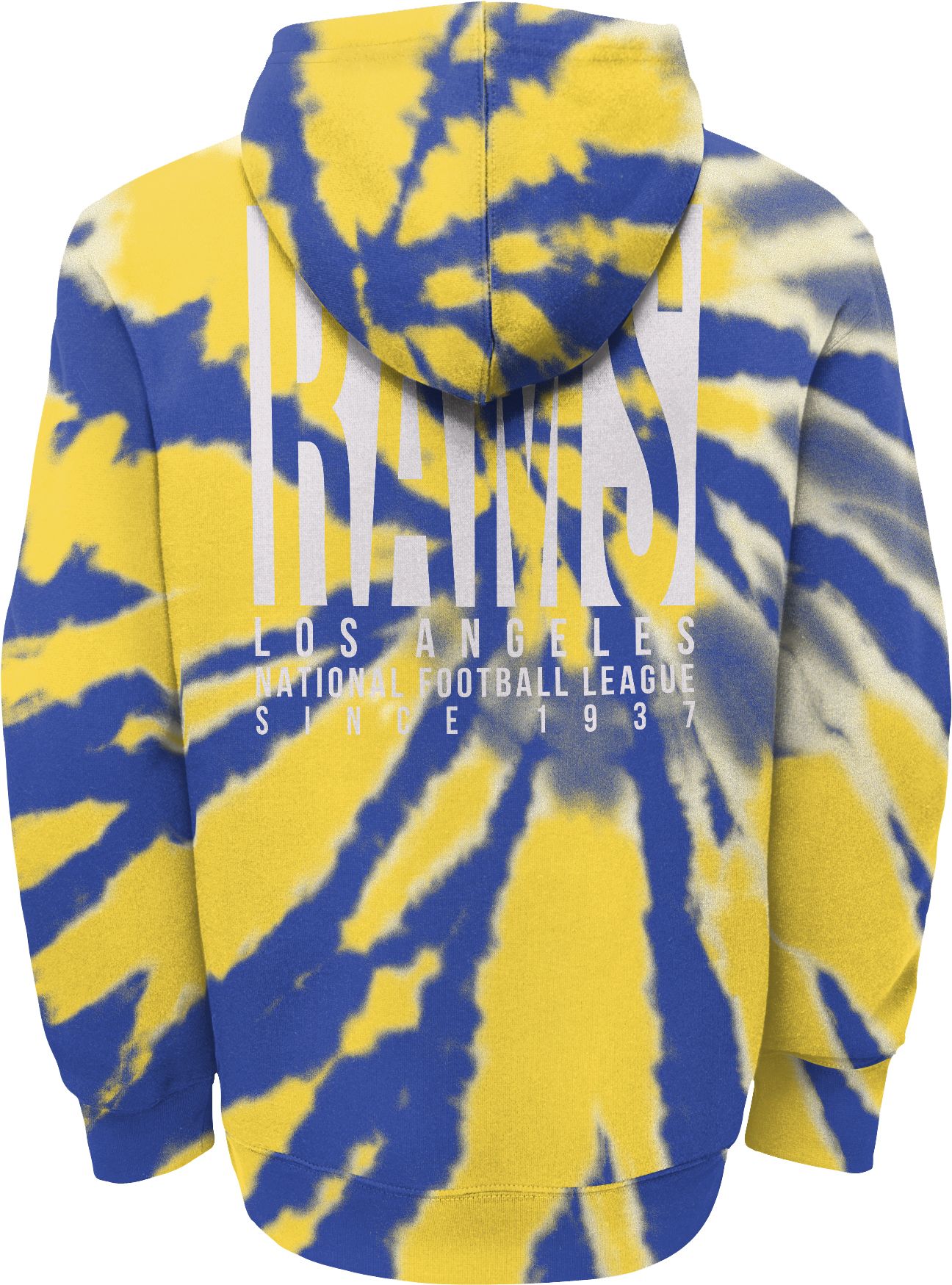 NFL Team Apparel Youth Los Angeles Rams Statement Tie Dye Hoodie product image
