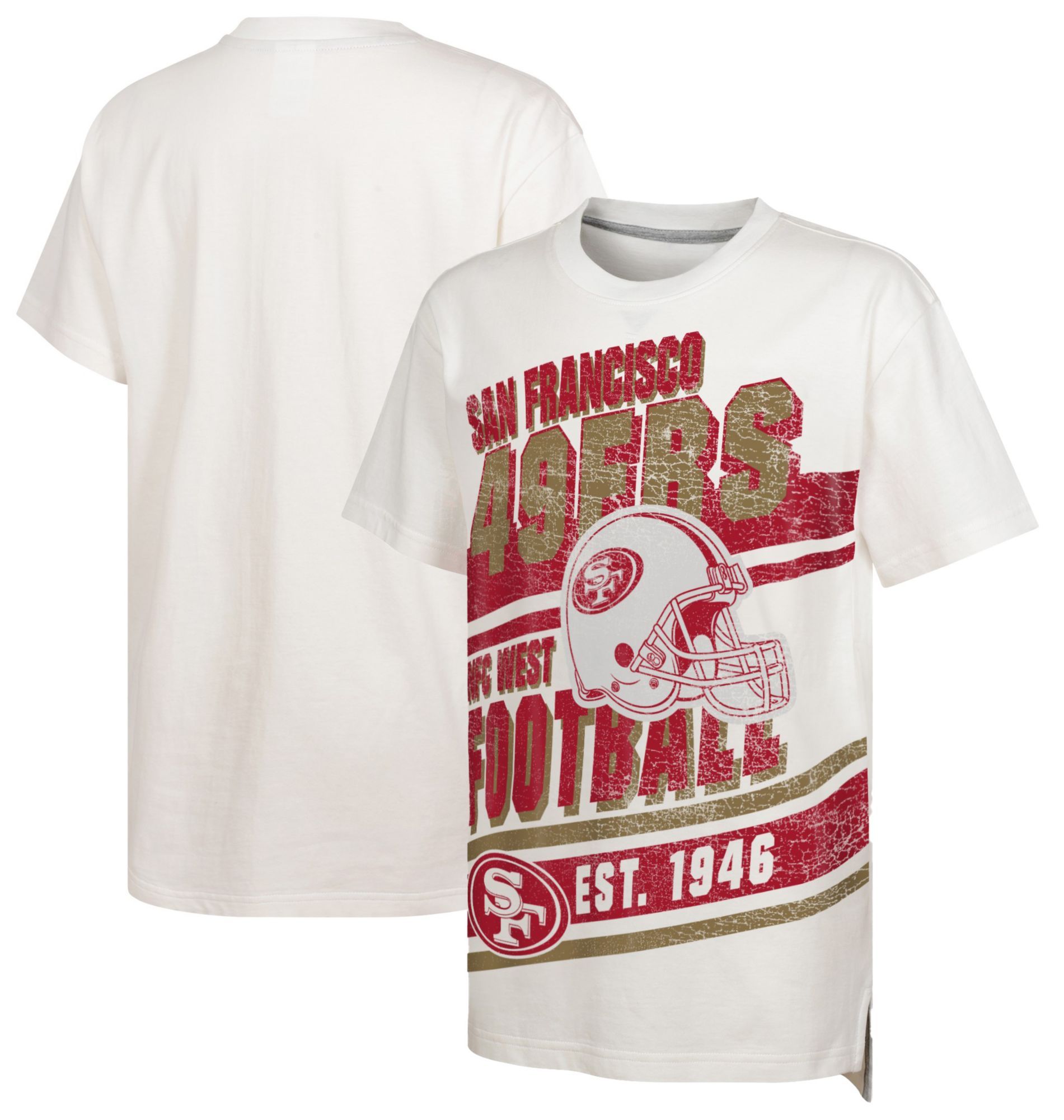 NFL Team Apparel Youth San Francisco 49ers Get Loud White T-Shirt product image