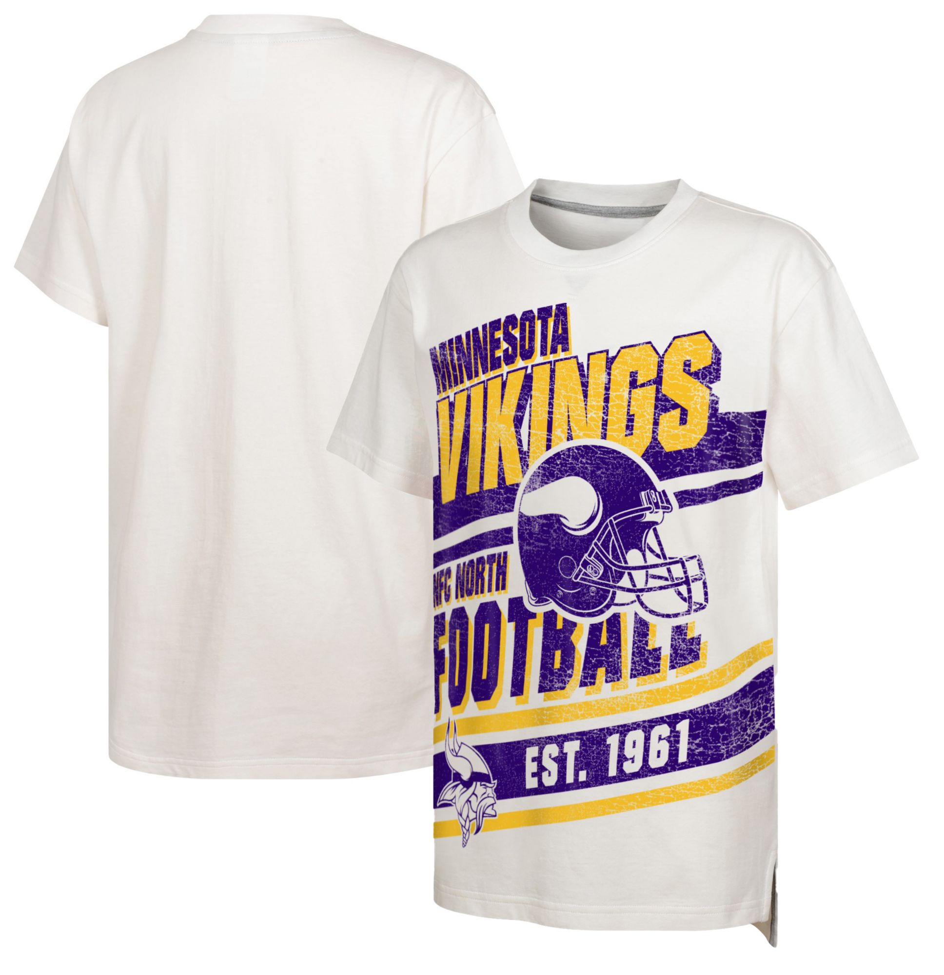 NFL Team Apparel Youth Minnesota Vikings Get Loud White T-Shirt product image