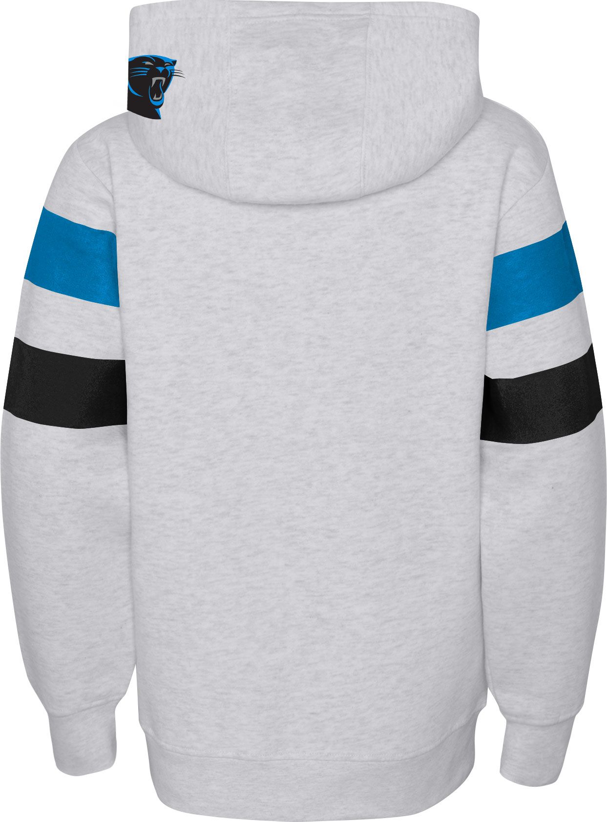 NFL Team Apparel Youth Carolina Panthers Dynamic Duo Grey Pullover Hoodie