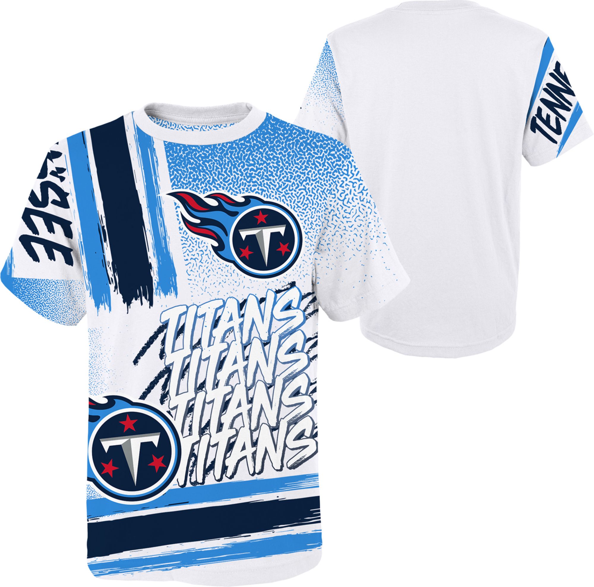 NFL Team Apparel Youth Tennessee Titans Game Time White T-Shirt | Dick's  Sporting Goods