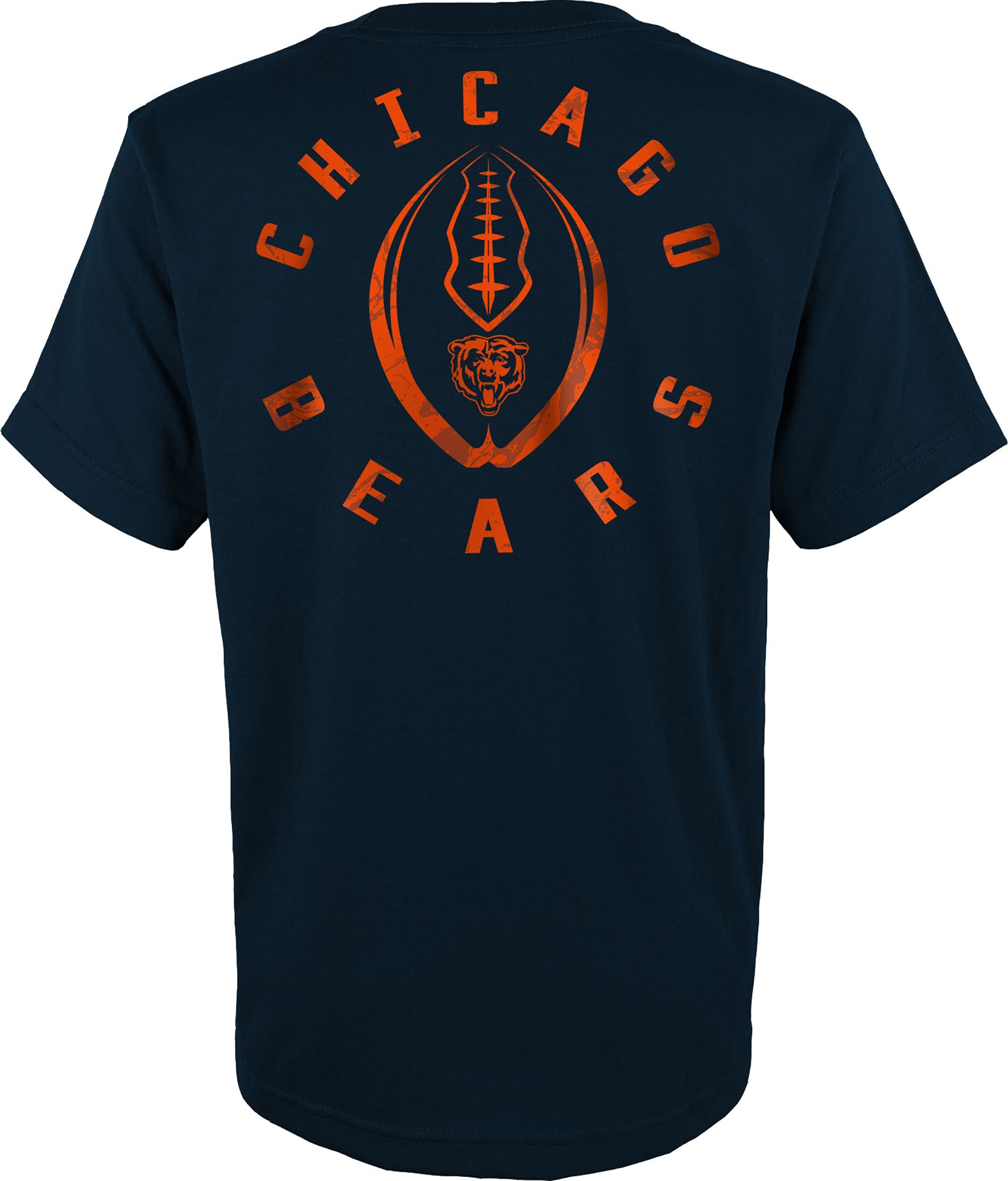 NFL Team Apparel Youth Chicago Bears Liquid Camo Navy T-Shirt