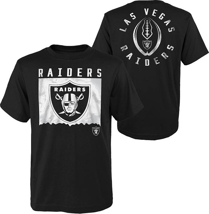 NFL Team Apparel Youth Las Vegas Raiders Liquid Camo Black T-Shirt