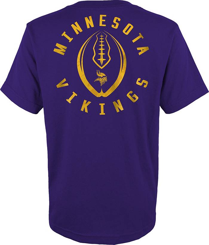 Nfl Team Apparel Minnesota Vikings Tribe Vibe White Tee Shirt