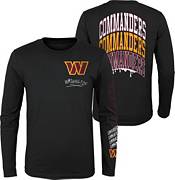 NFL Team Apparel Youth Washington Commanders Team Drip Black Long Sleeve T-Shirt product image