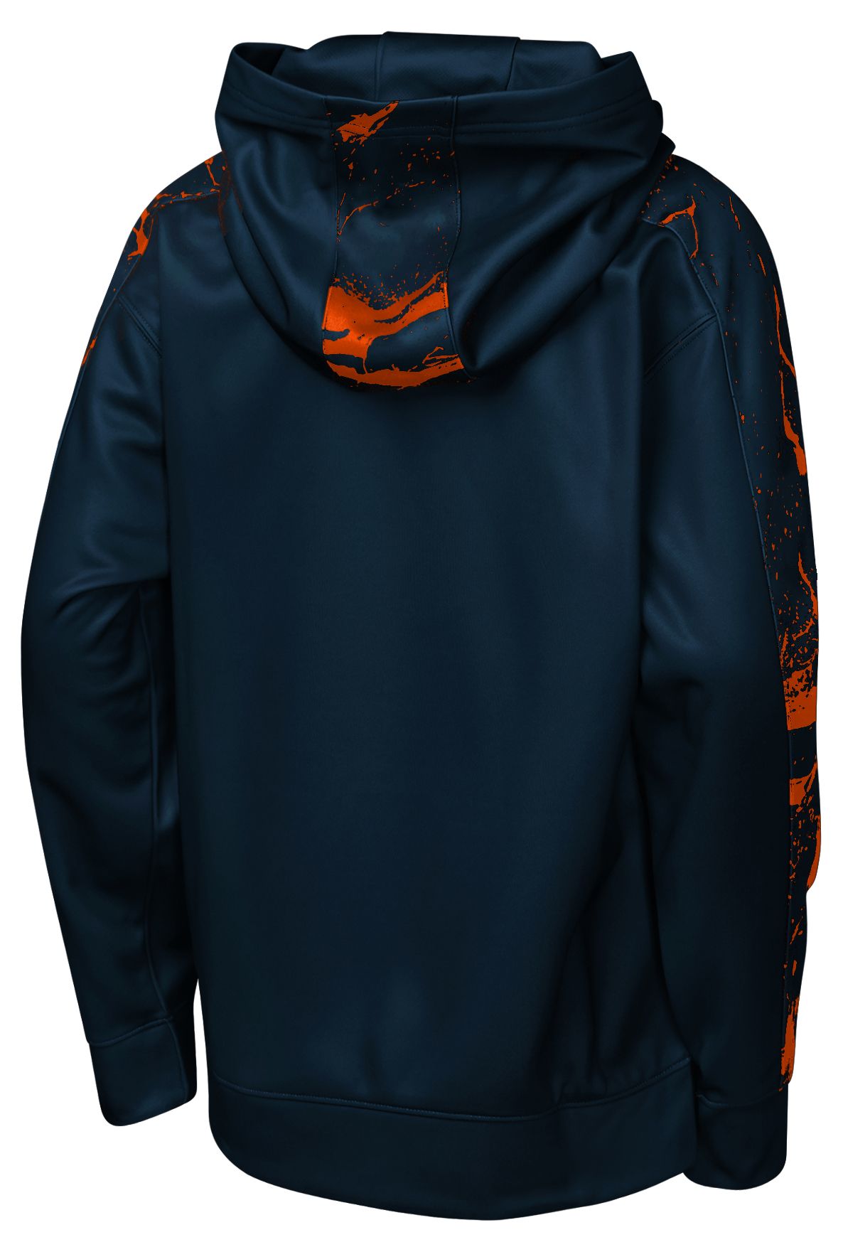 NFL Team Apparel Youth Chicago Bears Navy Offensive Line Throwback Pullover Hoodie product image