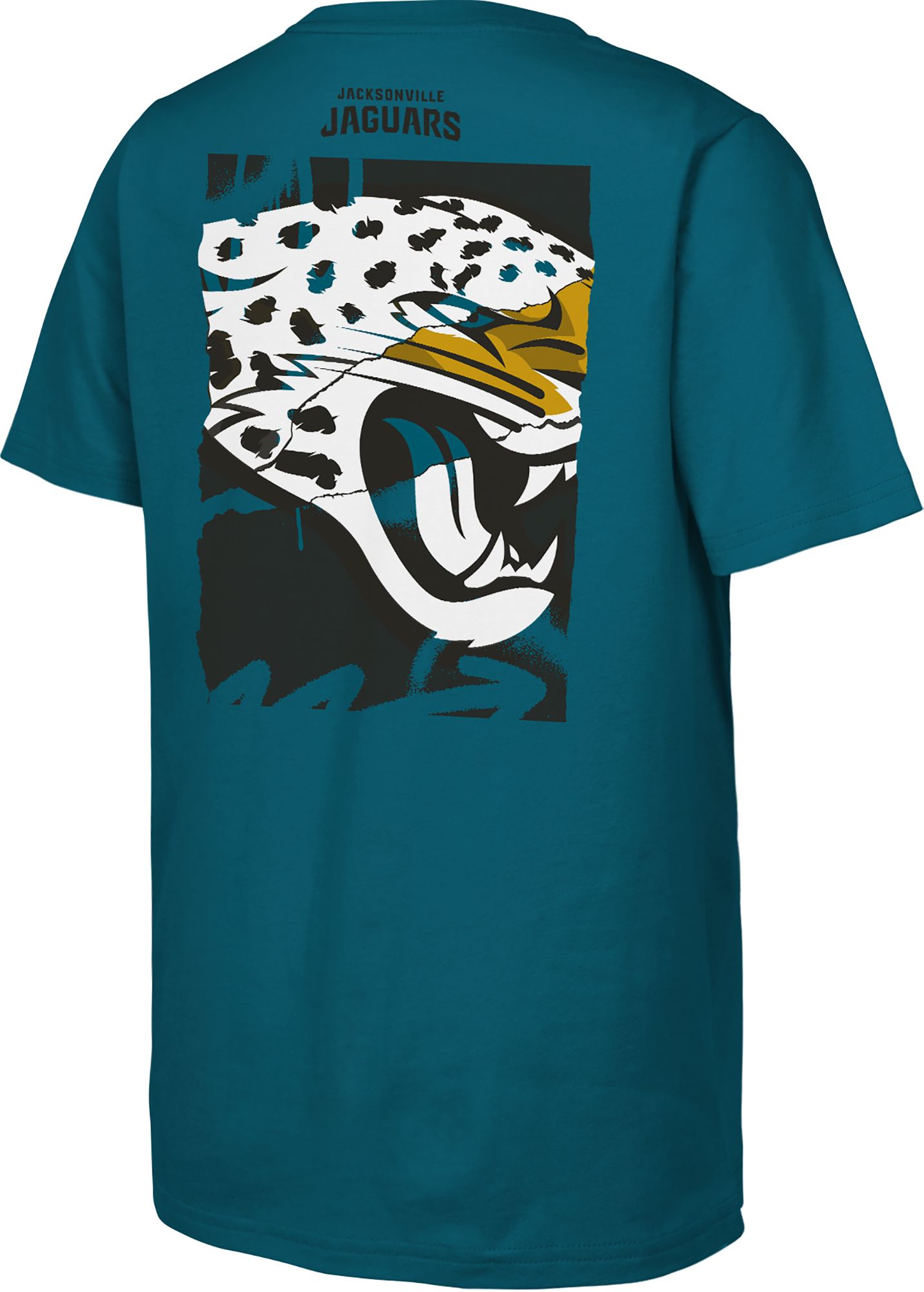 NFL Team Apparel Youth Jacksonville Jaguars Teal Posterize T-Shirt product image