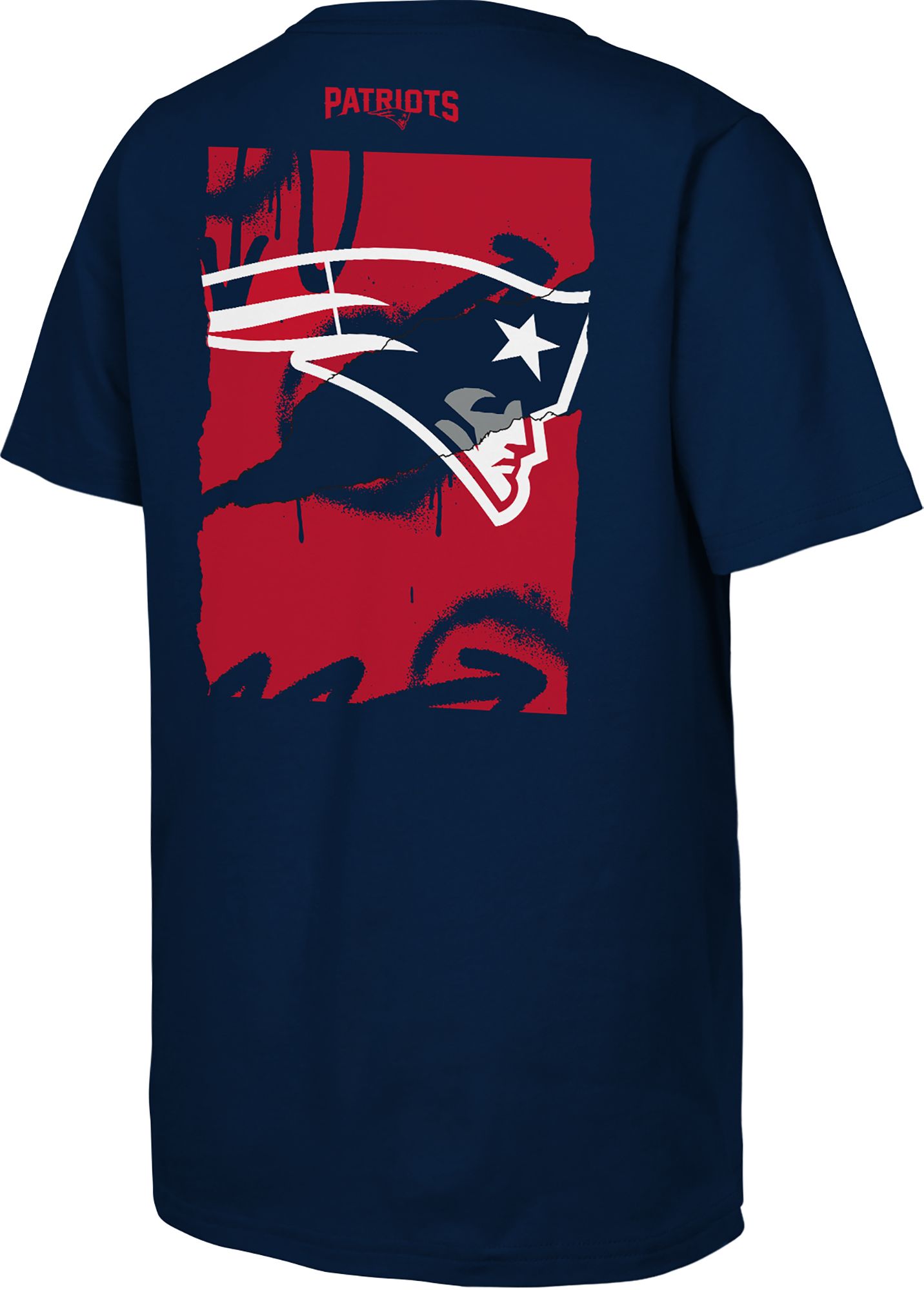 NFL Team Apparel Youth New England Patriots Navy Posterize T-Shirt product image