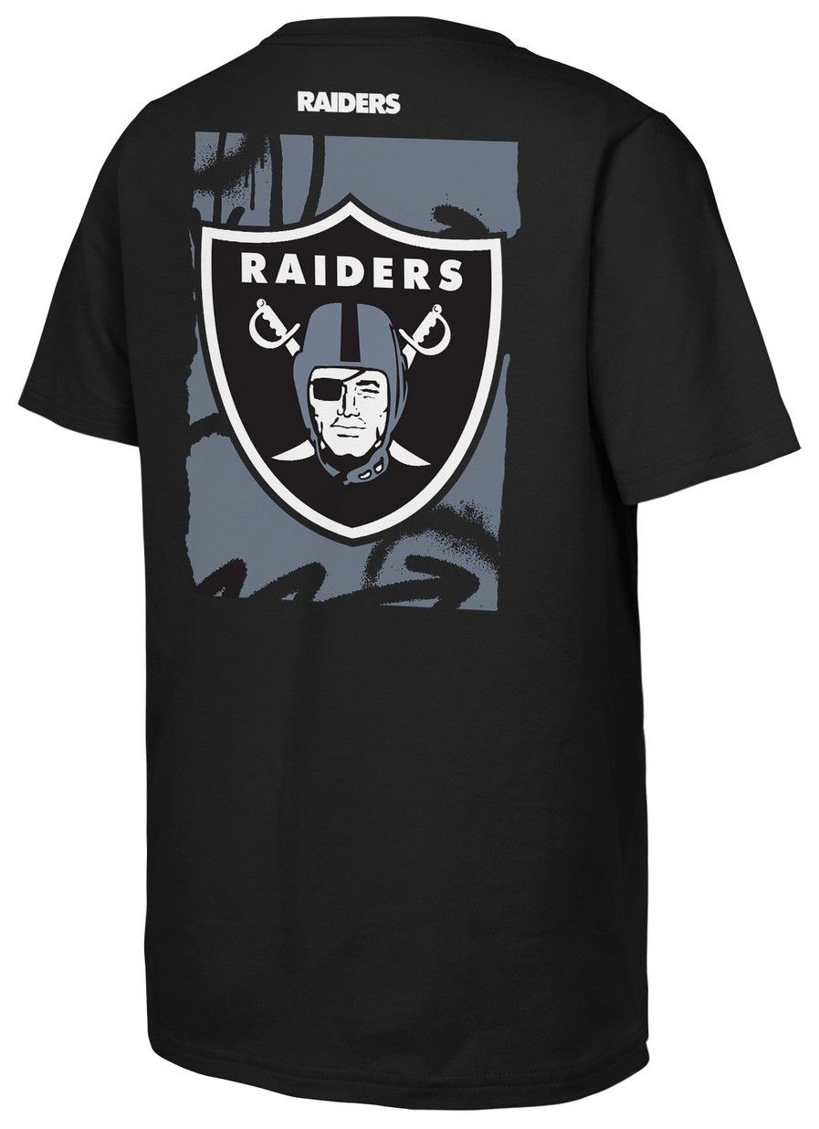NFL Team Apparel Youth Las Vegas Raiders Black Posterize Short Sleeve T-Shirt product image