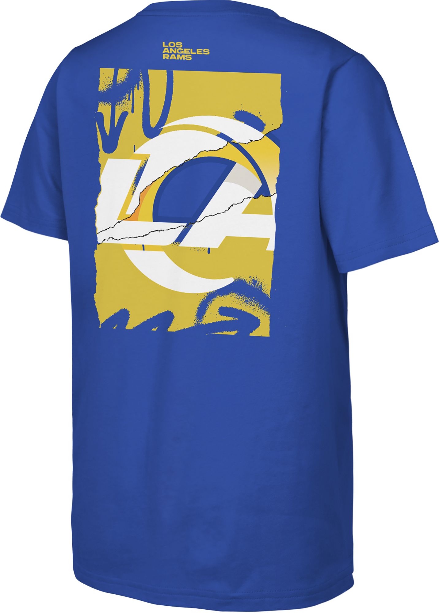 NFL Team Apparel Youth Los Angeles Rams Royal Posterize T-Shirt product image