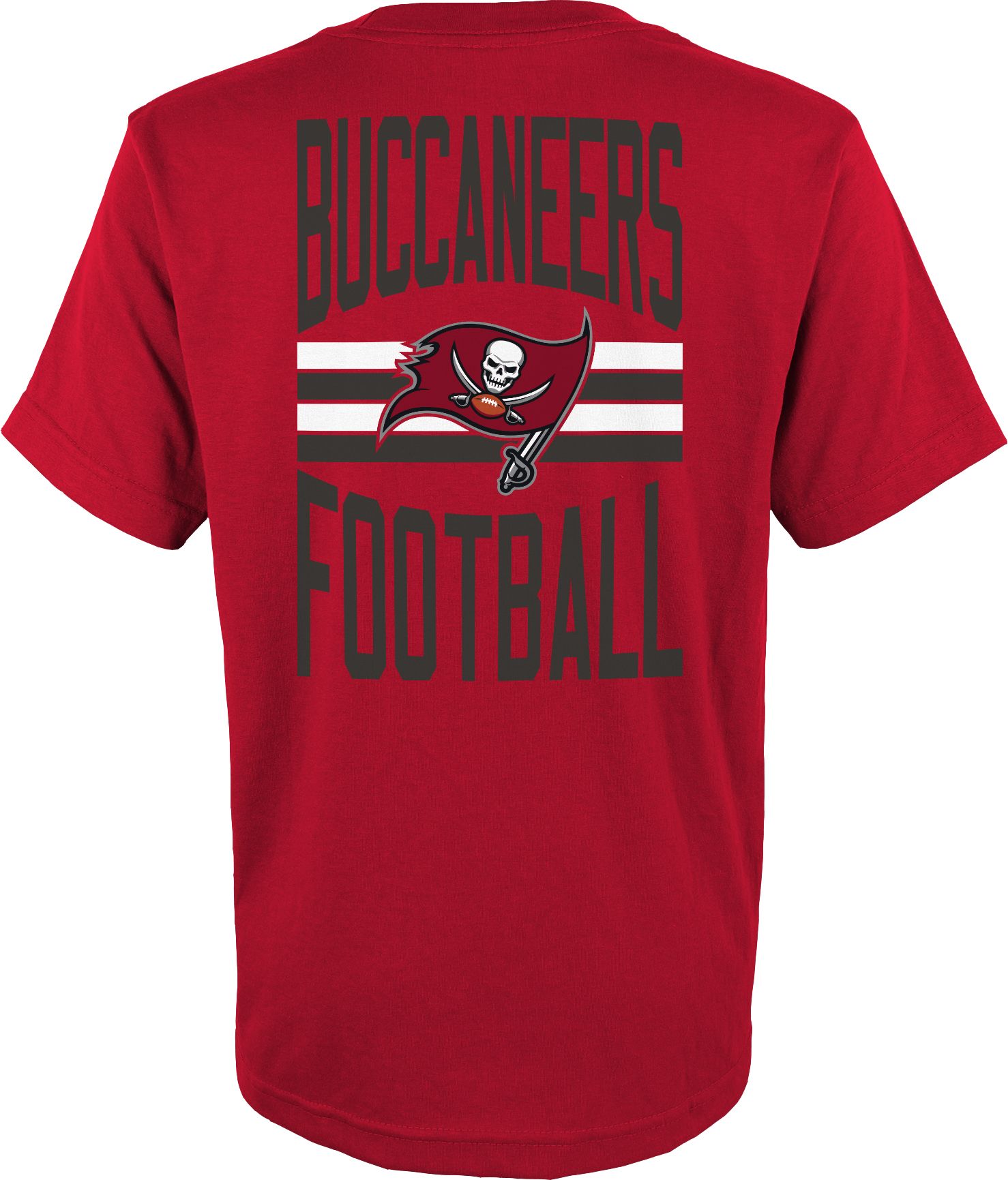 NFL Team Apparel Youth Tampa Bay Buccaneers Slogan Back Red T-Shirt product image