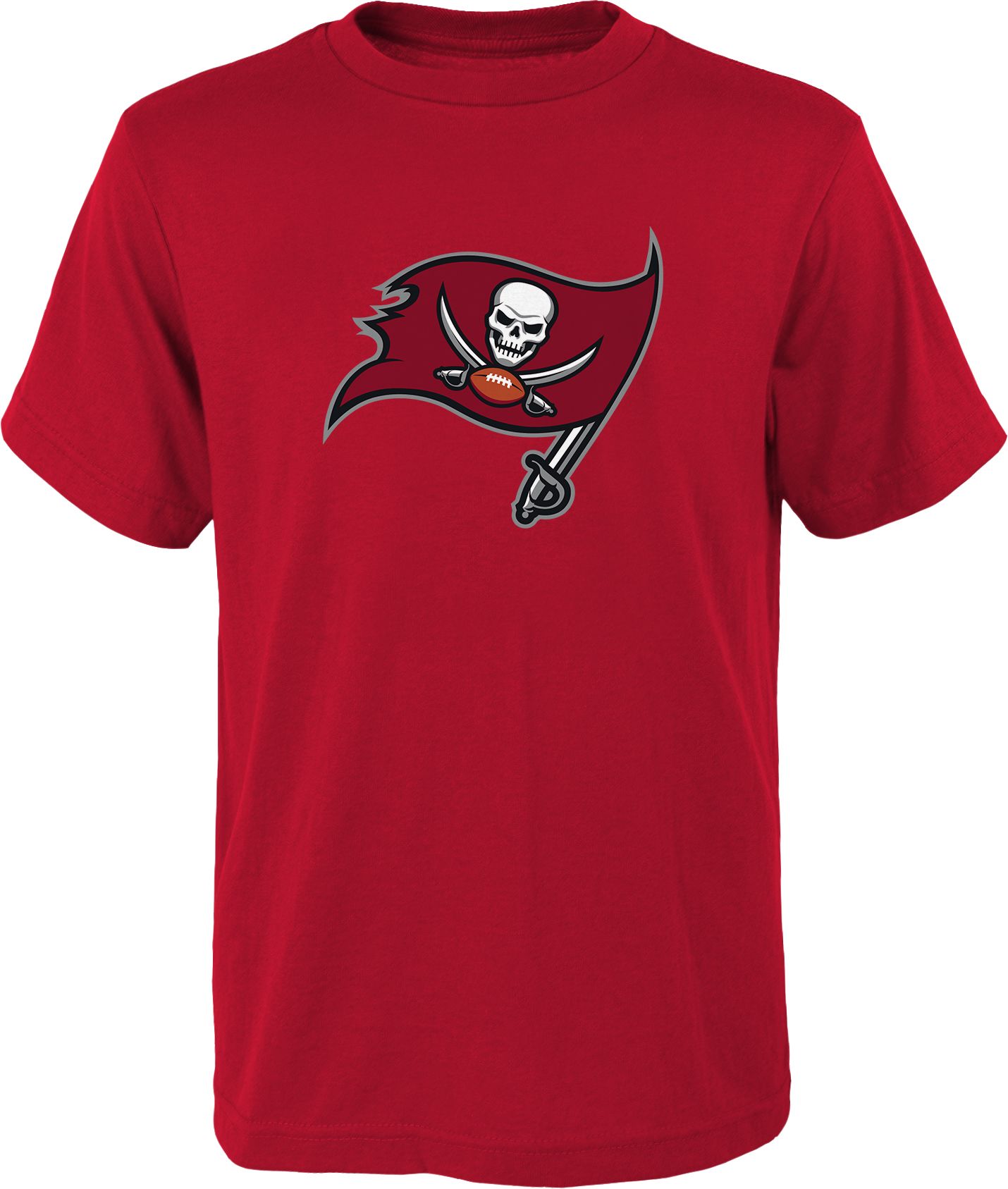 NFL Team Apparel Youth Tampa Bay Buccaneers Slogan Back Red T-Shirt product image