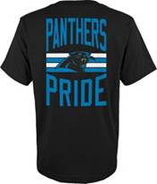 NFL Team Apparel Youth Carolina Panthers Slogan Back Black T-Shirt product image