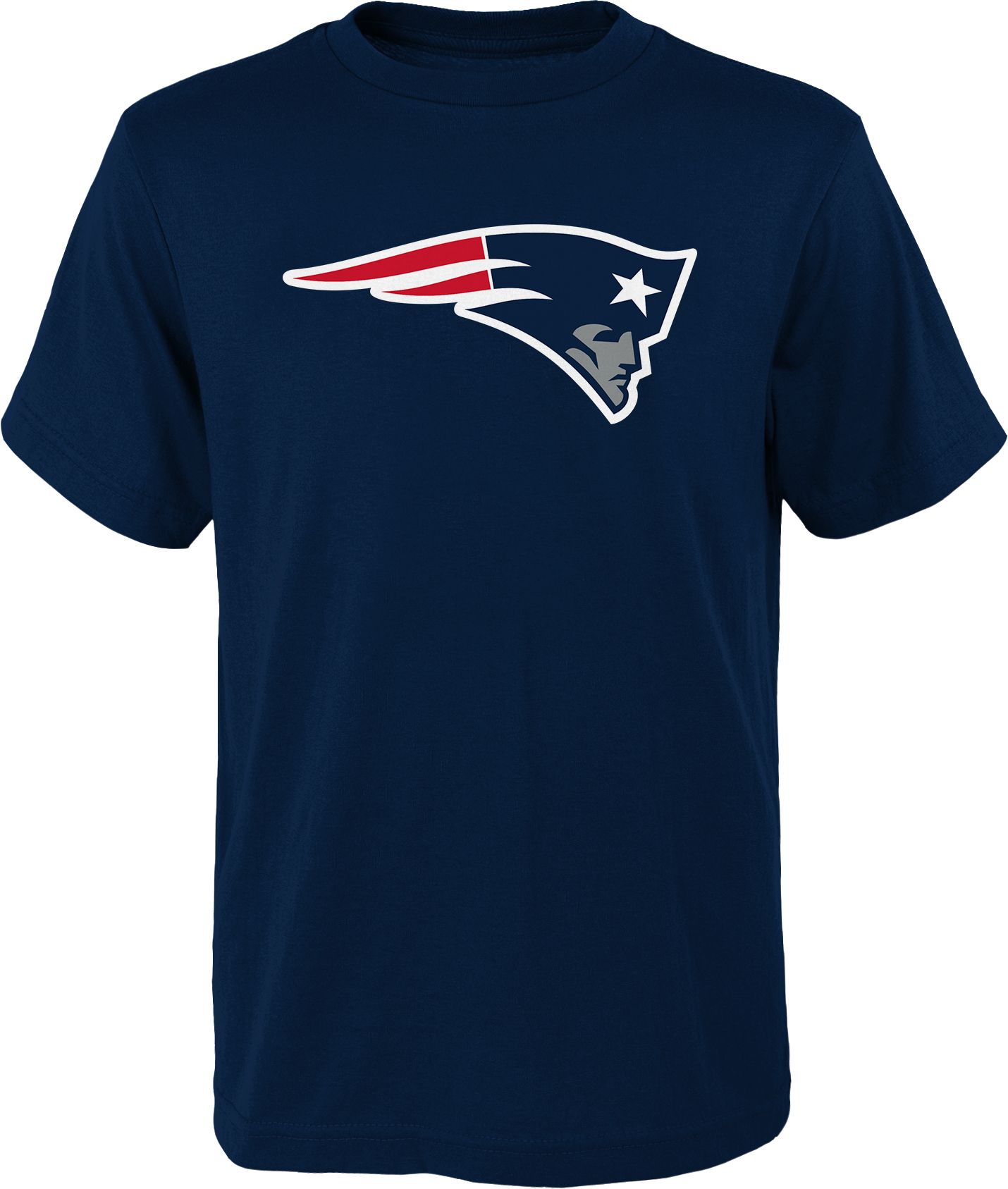 NFL Team Apparel Youth New England Patriots Slogan Back Navy T-Shirt product image