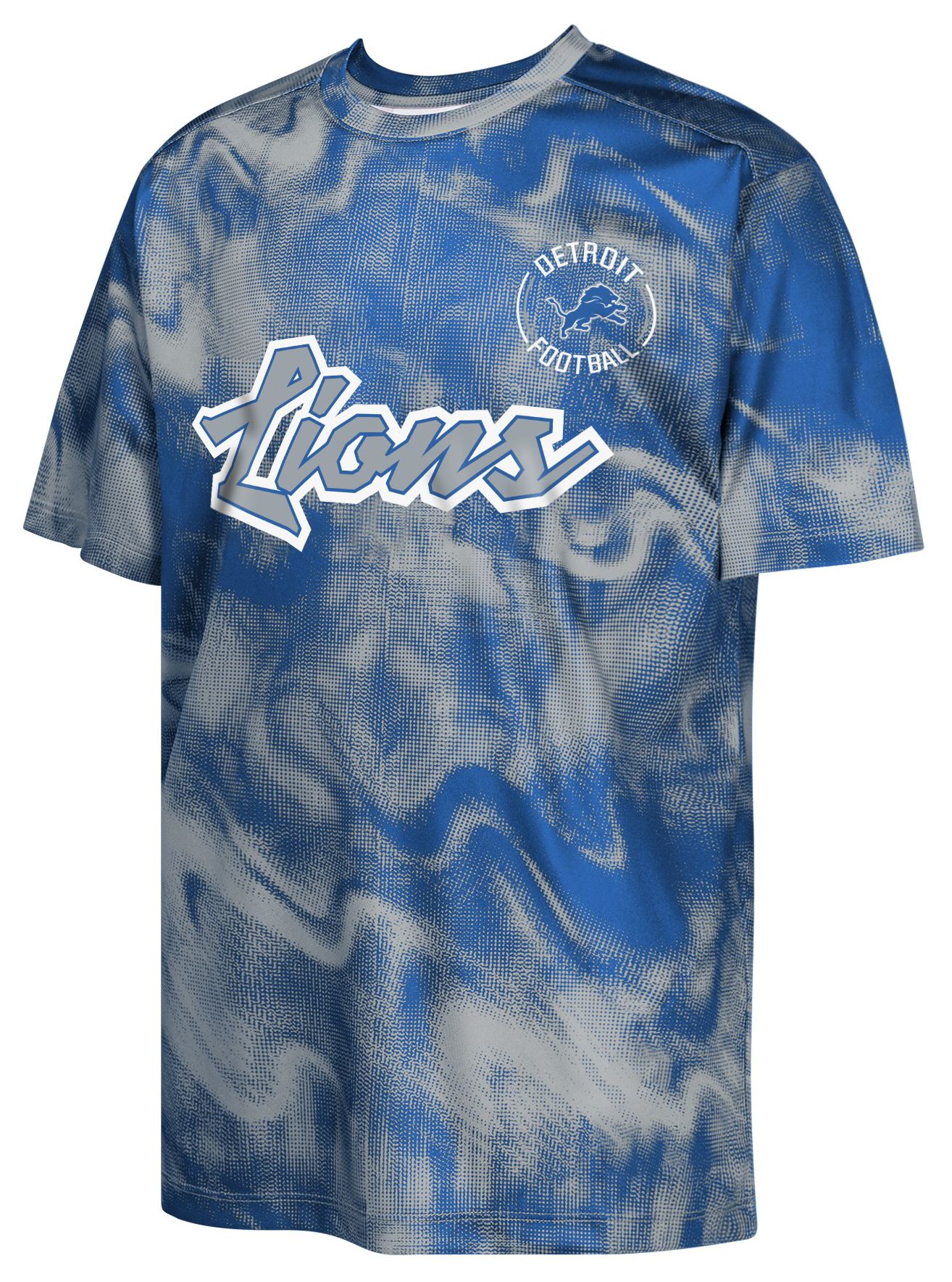 NFL Team Apparel Youth Detroit Lions Blue Spark 'Hand Off' T-Shirt product image