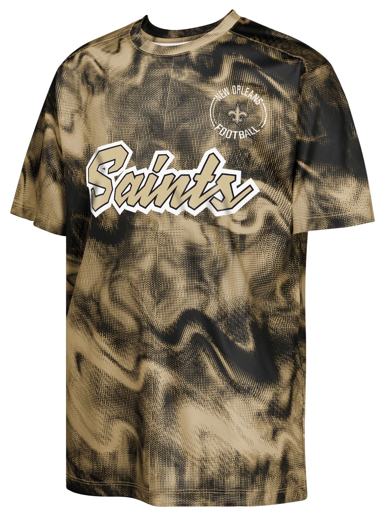 NFL Team Apparel Youth New Orleans Saints Black 'Hand Off' T-Shirt product image