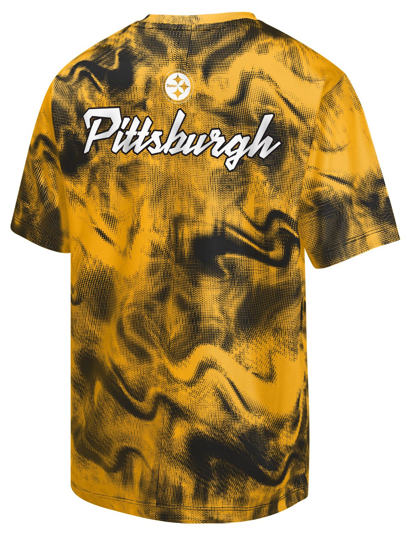 NFL Team Apparel Youth Pittsburgh Steelers Black 'Hand Off' T-Shirt product image