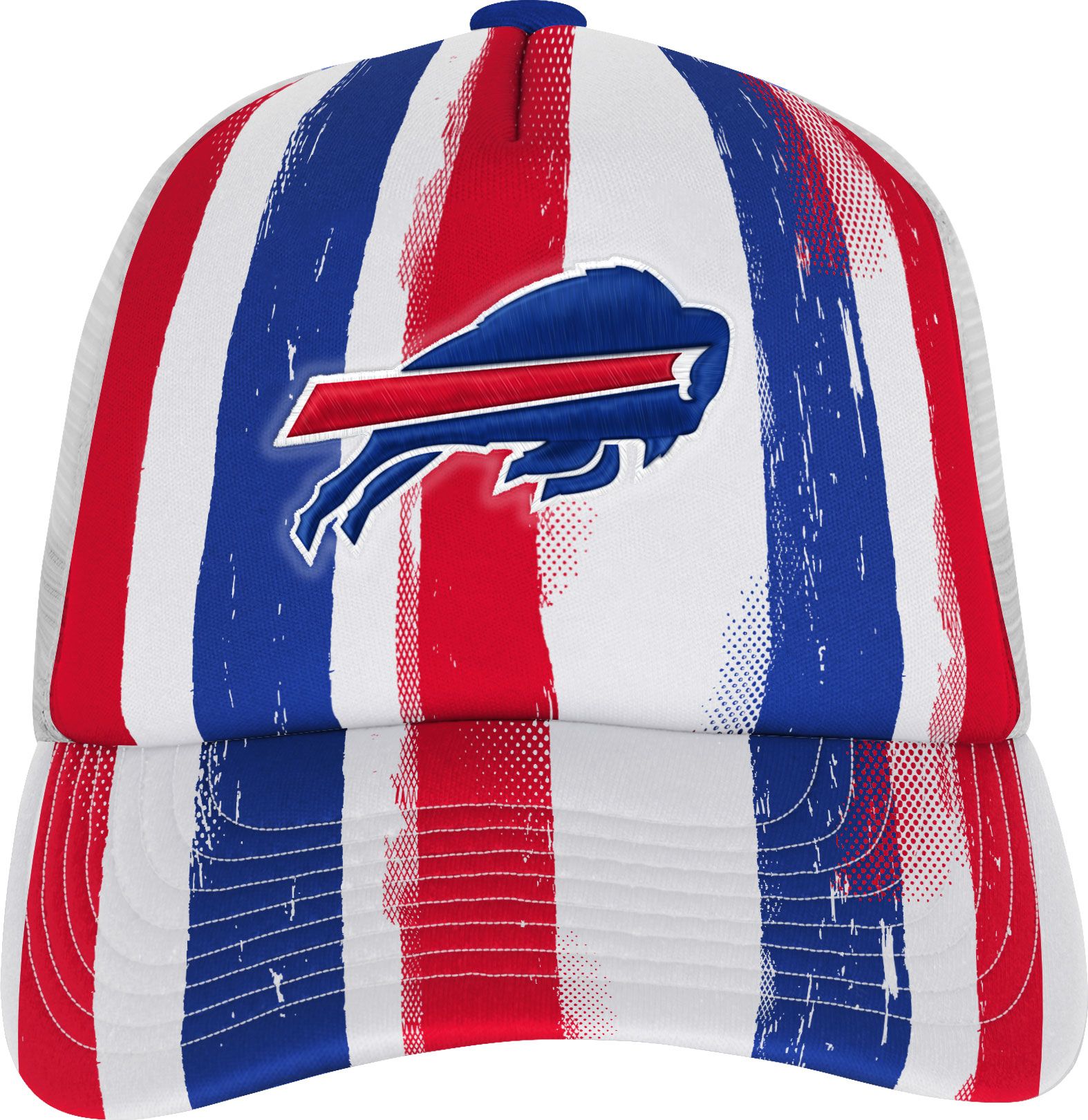 NFL Team Apparel Youth Buffalo Bills High Step Blue Adjustable Trucker Hat product image