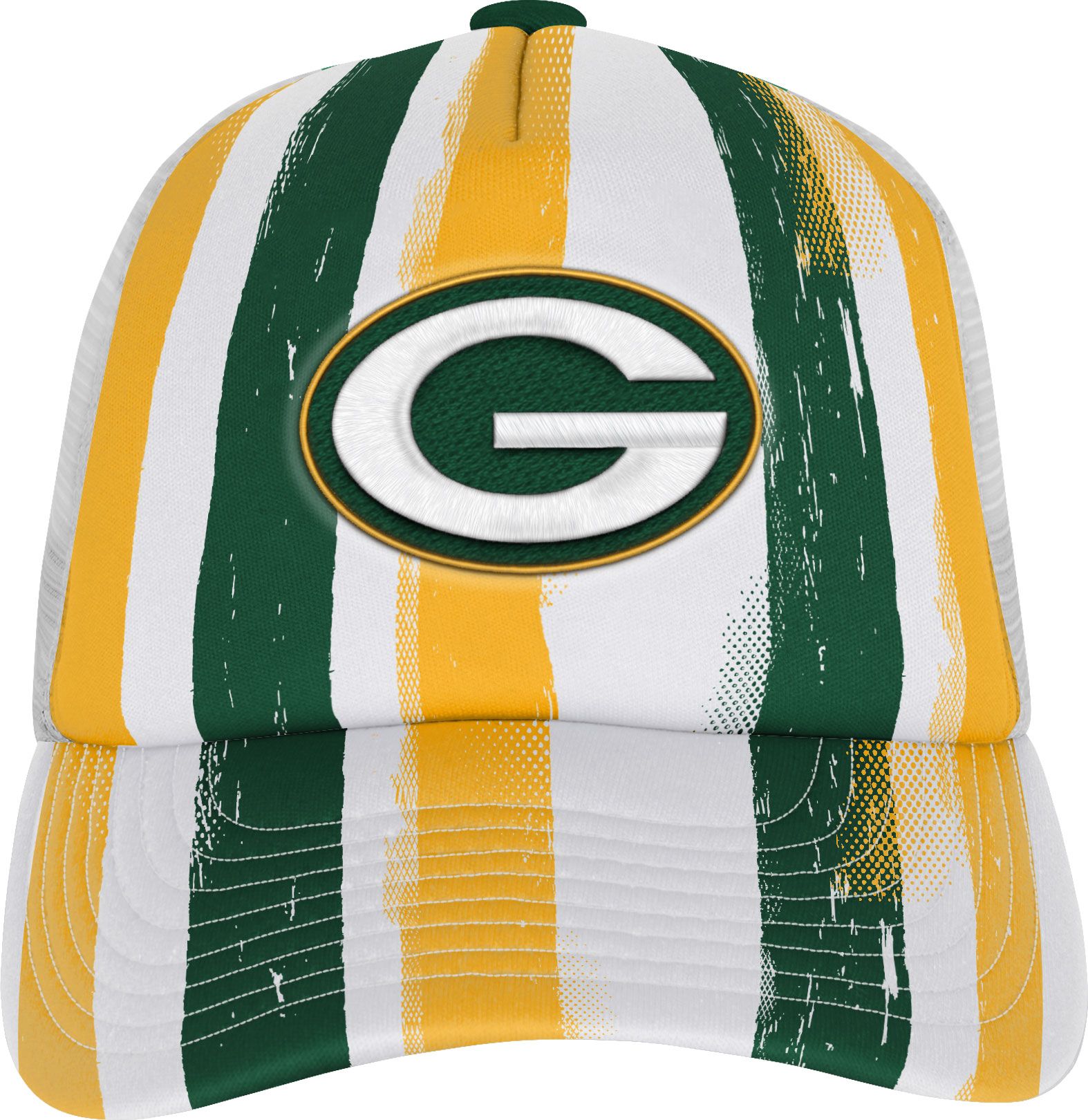 NFL Team Apparel Youth Green Bay Packers High Step Green Adjustable Trucker Hat product image