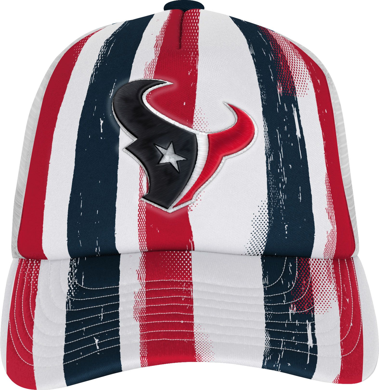 NFL Team Apparel Youth Houston Texans High Step Navy Adjustable Trucker Hat product image