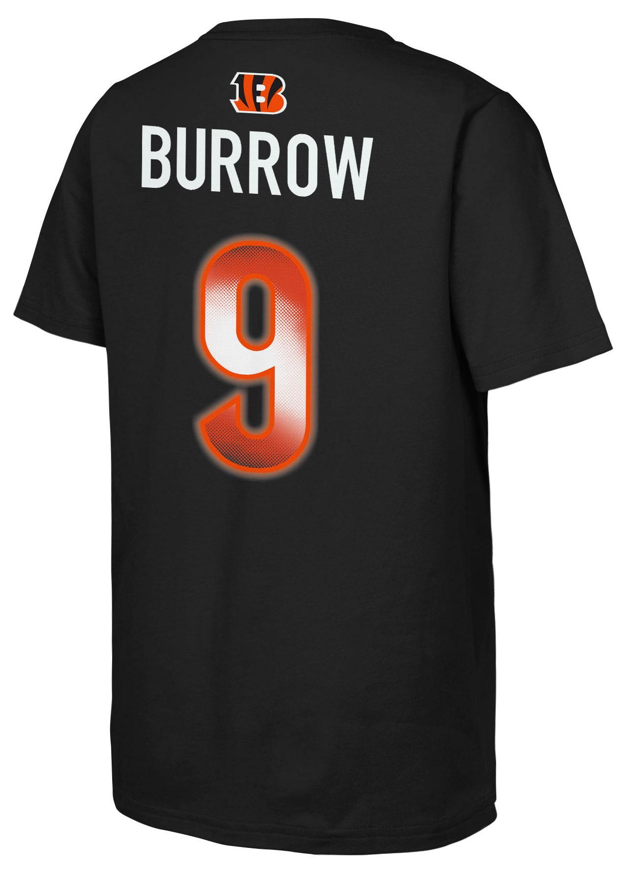 NFL Team Apparel Youth Cincinnati Bengals Joe Burrow #9 Black T