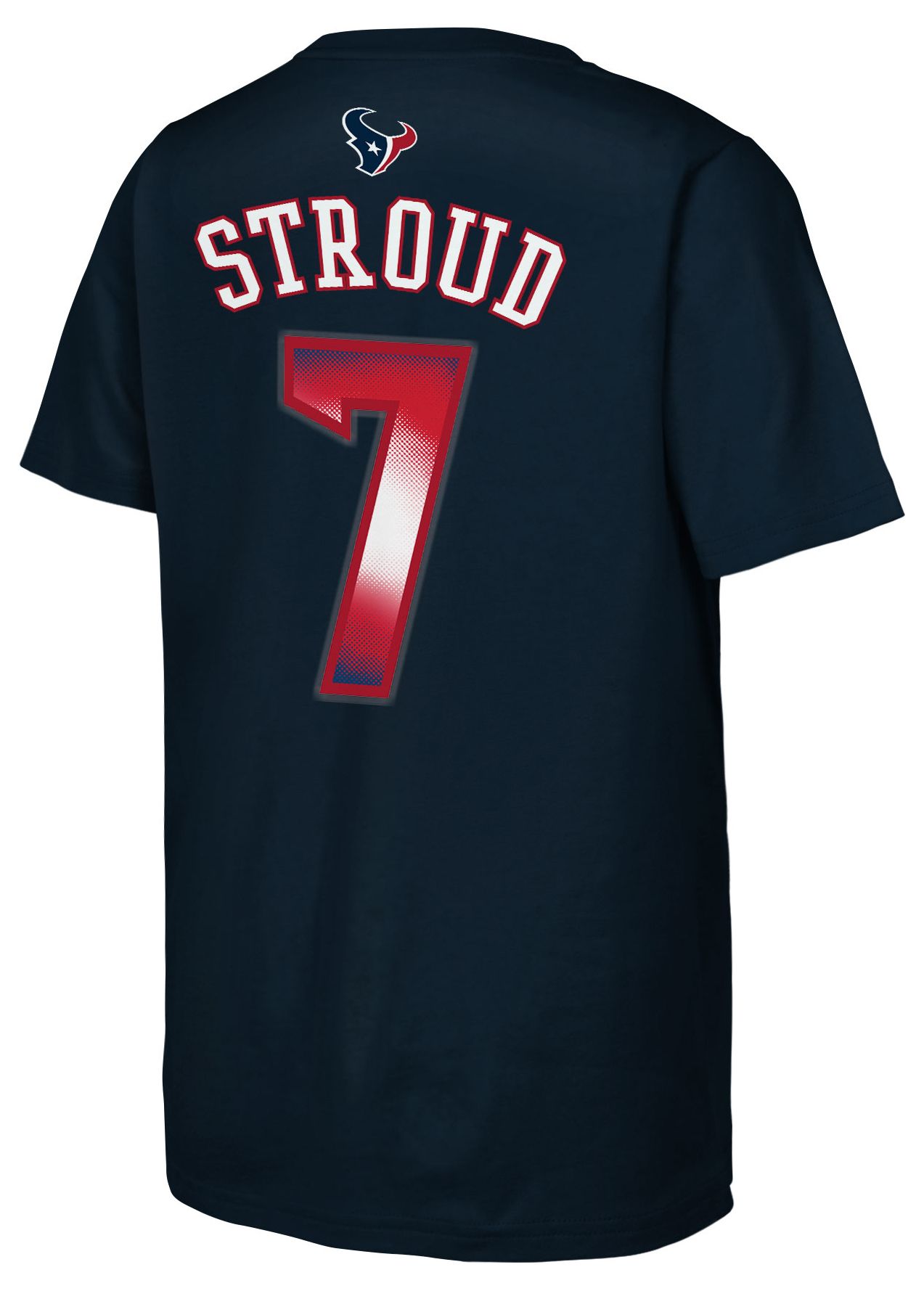 NFL Team Apparel Youth Houston Texans C.J. Stroud #7 Navy T-Shirt product image