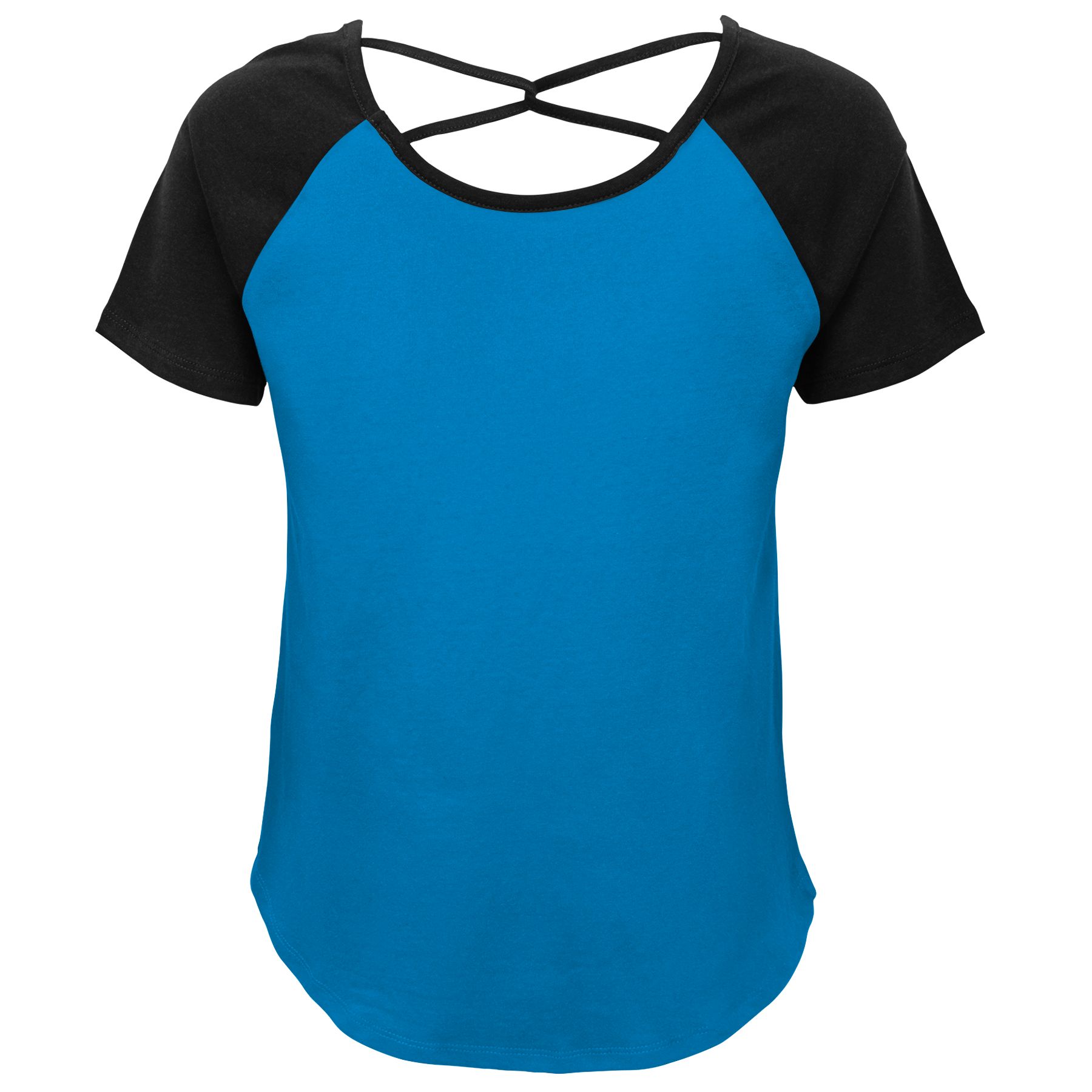 Outerstuff Youth Girls' Carolina Panthers Blue Criss-Cross Back T-Shirt product image